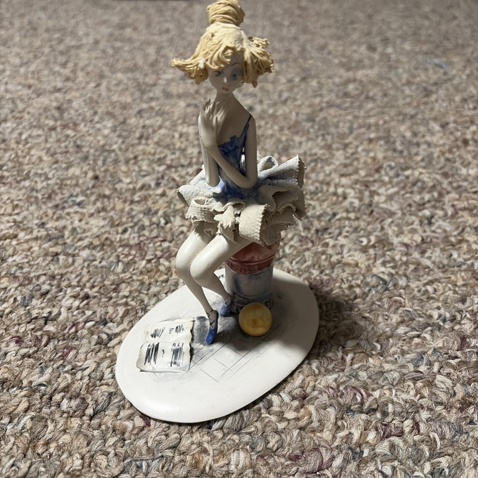 Vintage - E. Tezza Signed Italian Porcelain Figure Ballerina