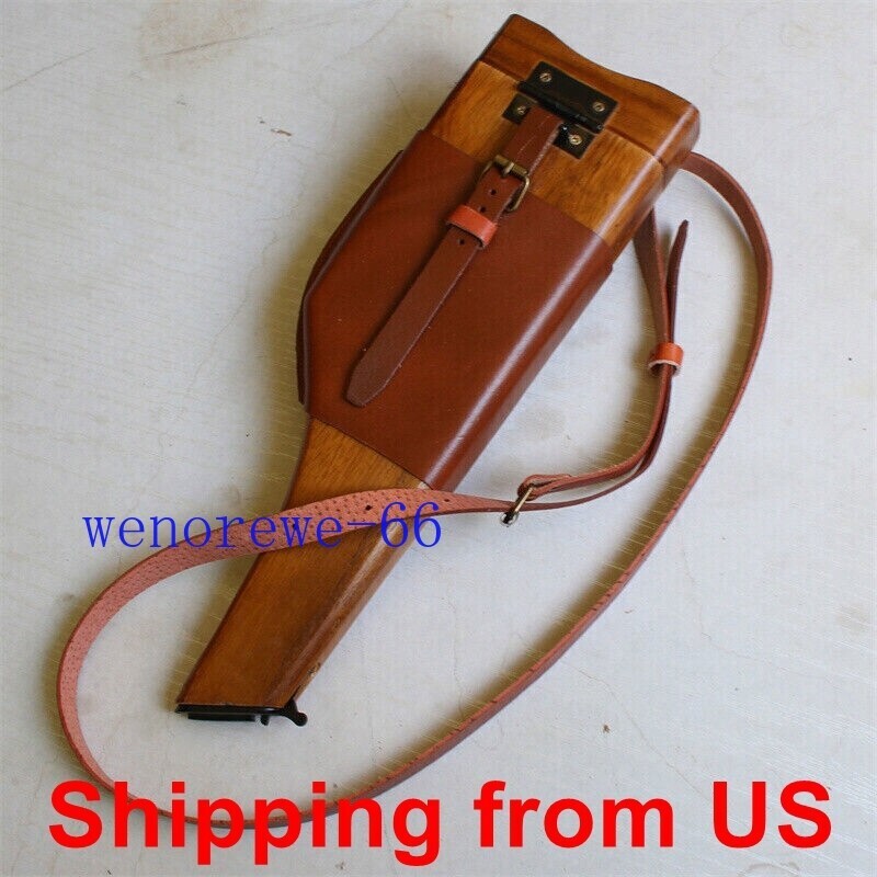 US STOCK 1PC WW2 Broom Handle German Mauser C96 Wood Shoulder Holster Butt NEW