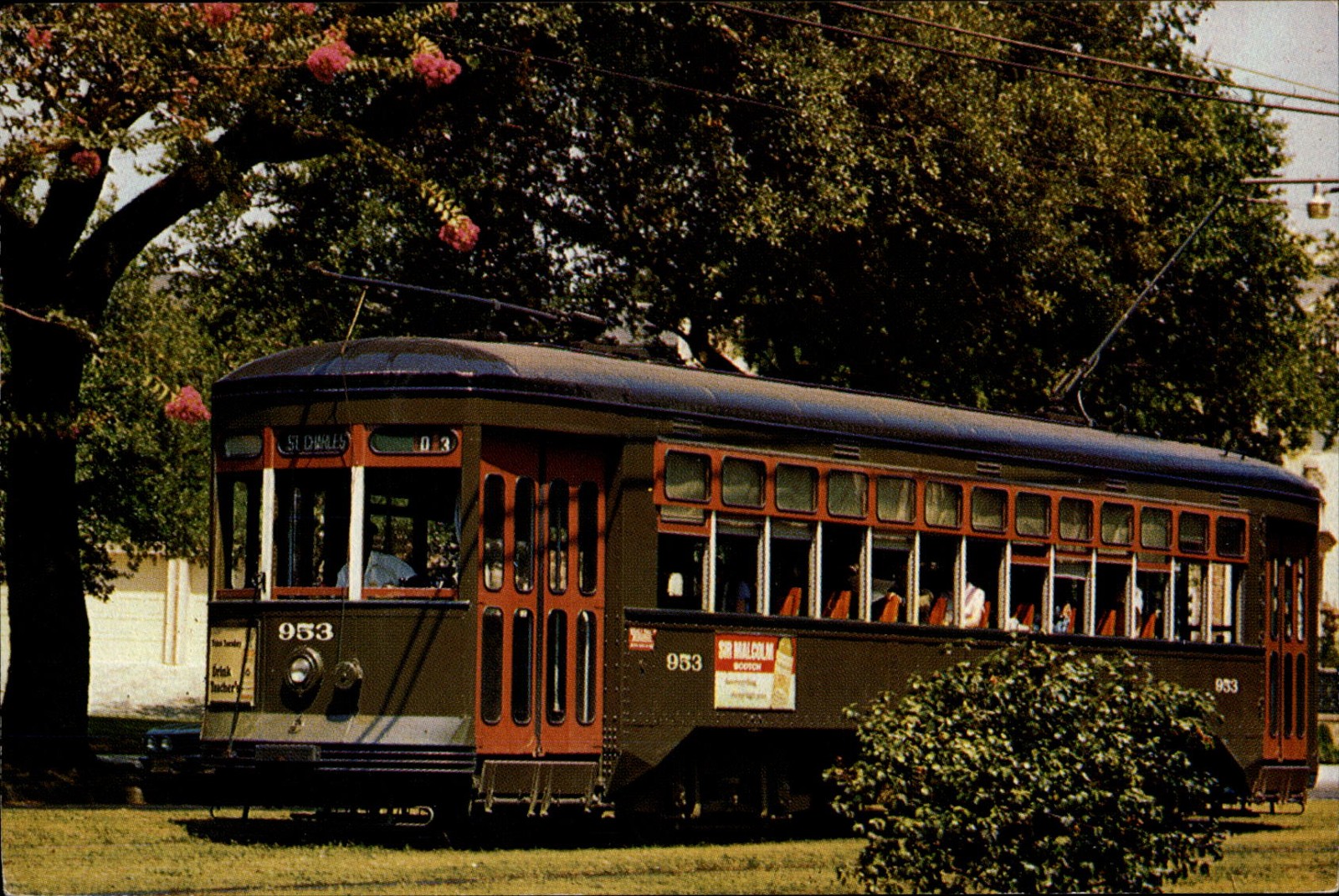 New Orleans Street Car New Orleans vintage postcard b956
