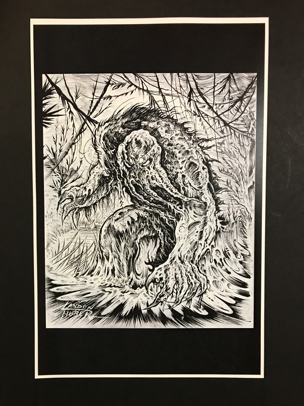 *MAN-THING* 11x17in Black And white Art Print for Sale By Artist.