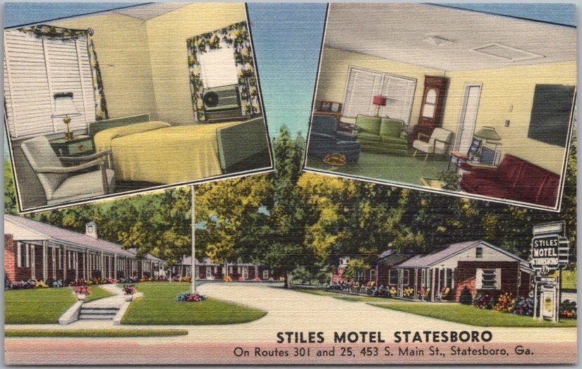 c1950s STATESBORO, Georgia Postcard \