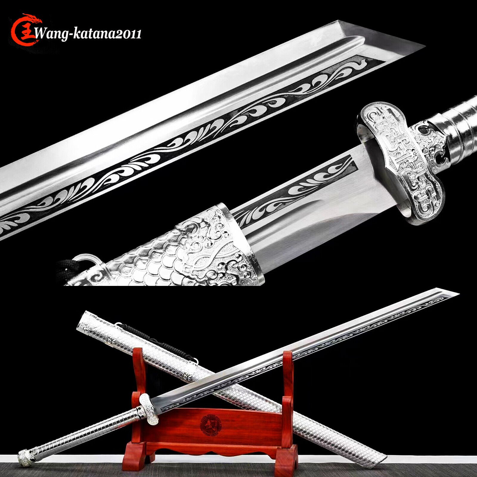 45\'\' 1095 Carbon Steel Chinese Tang Dynasty Dao唐刀 Katakirihadukuri Sharp Sword