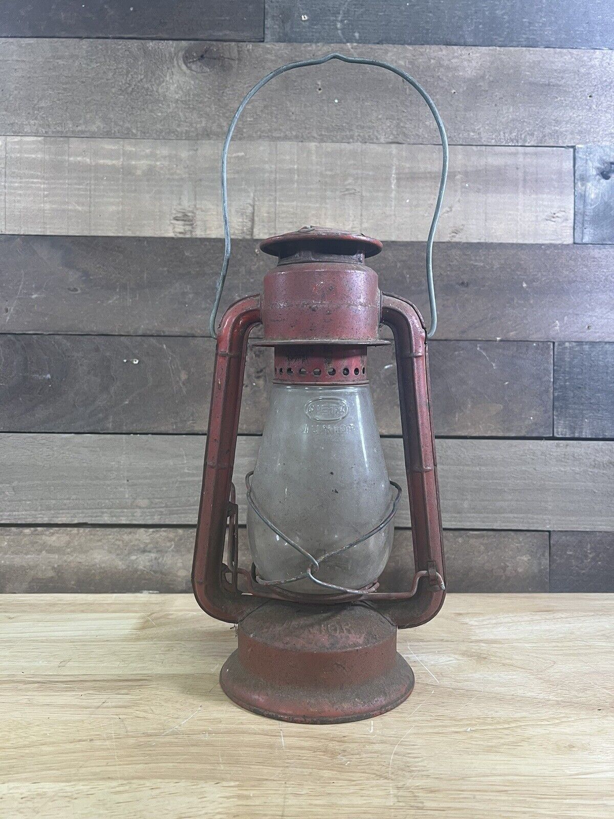 Antique Red Junior Dietz Railroad Lantern