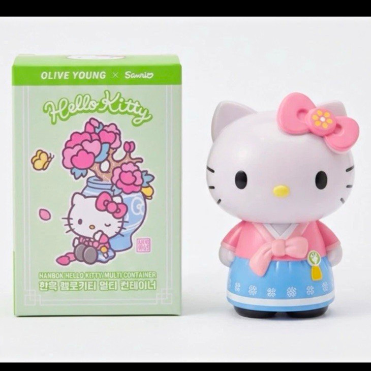 OLIVE YOUNG x Sanrio Hello Kitty Hanbok Multi Container Multicolor 2026