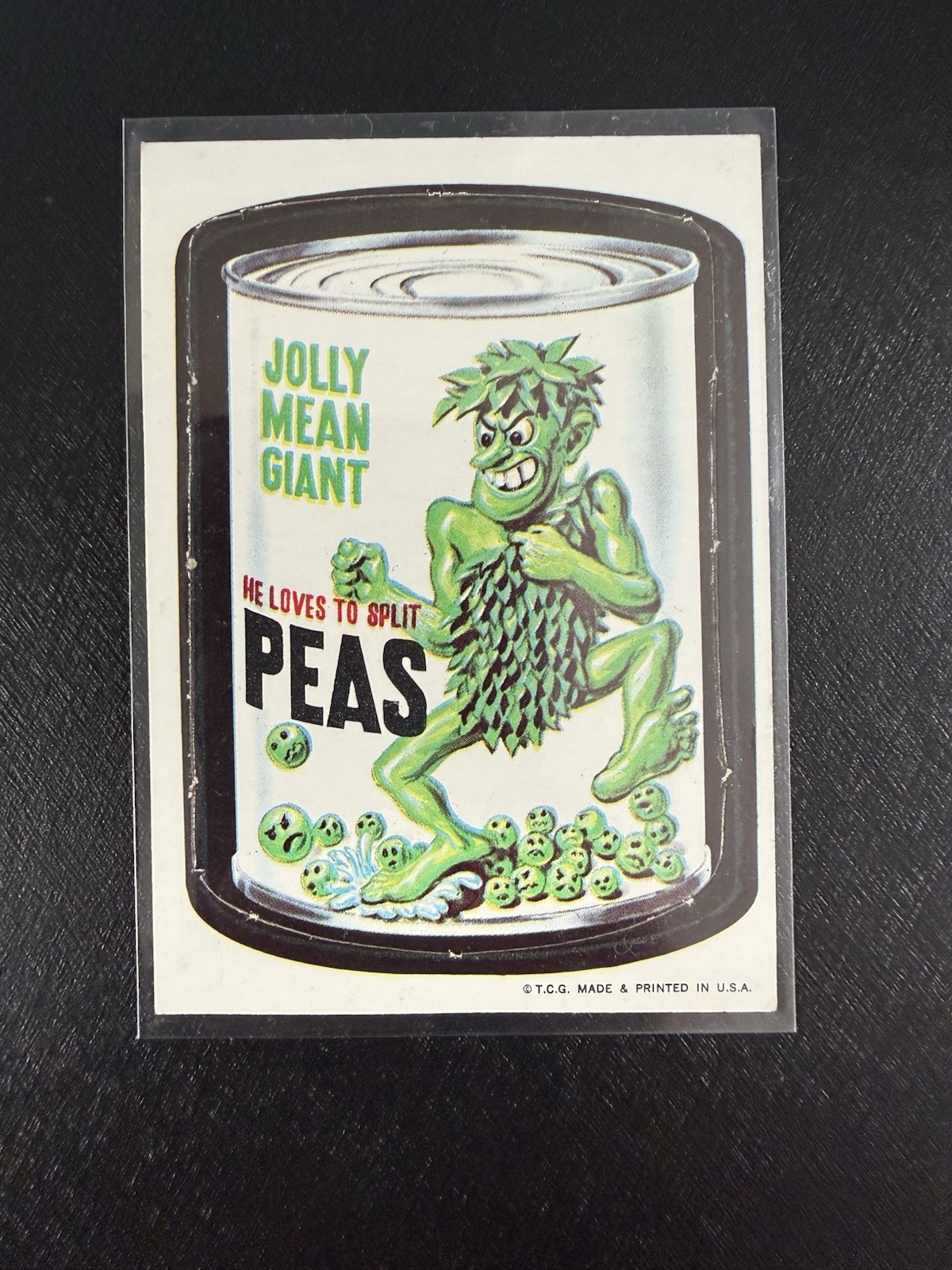 1967 Topps Wacky Packages JOLLY MEAN GIANT Die Cut Trading Card #43