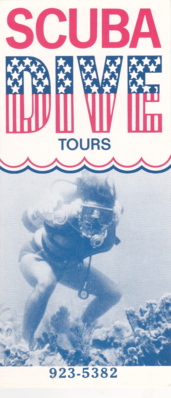 c1975 American Dive Tours Scuba Tours Honolulu Hawaii Brochure