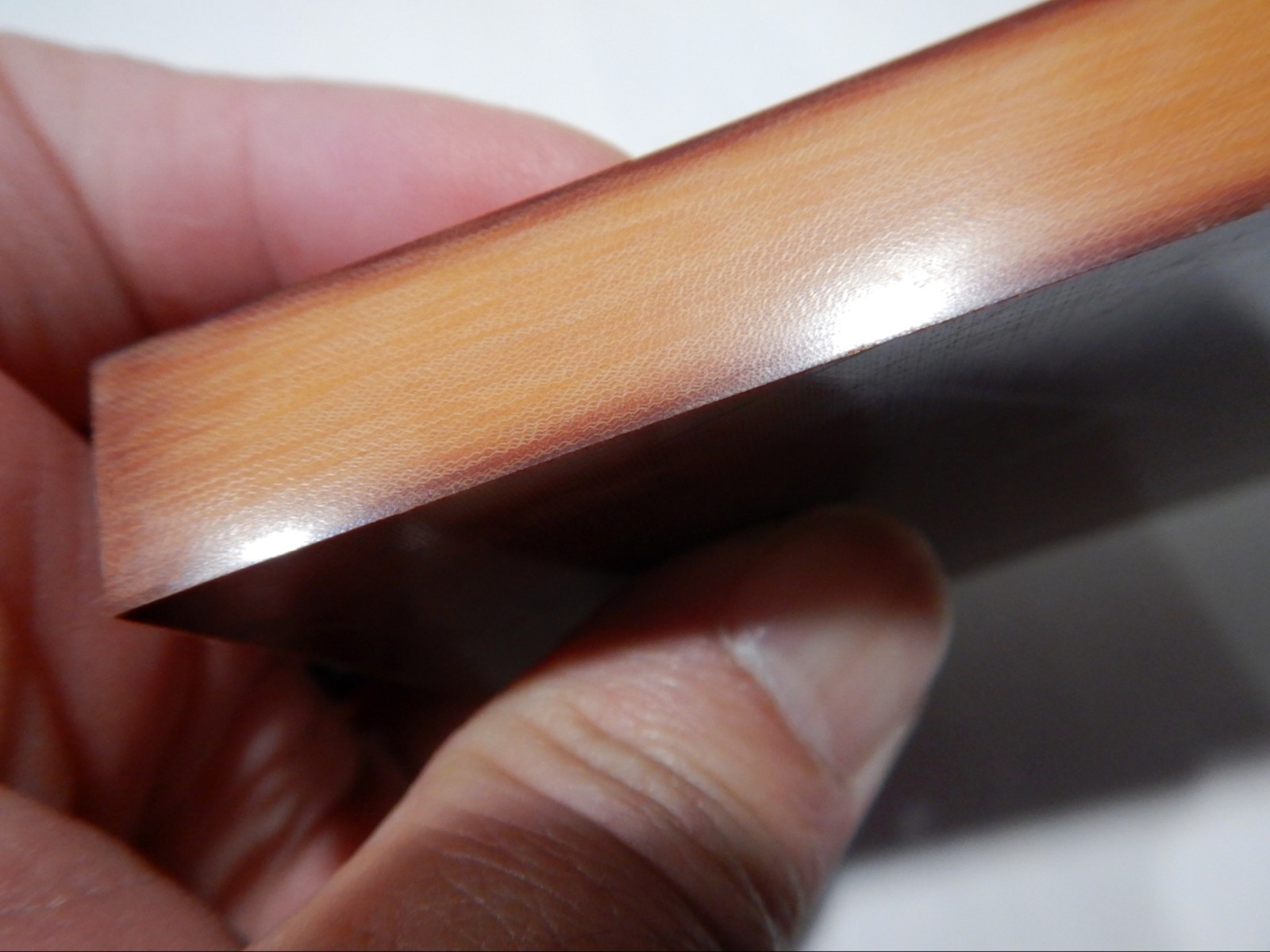 Vintage Natural/Tan Linen Micarta/Phenolic (N0299)