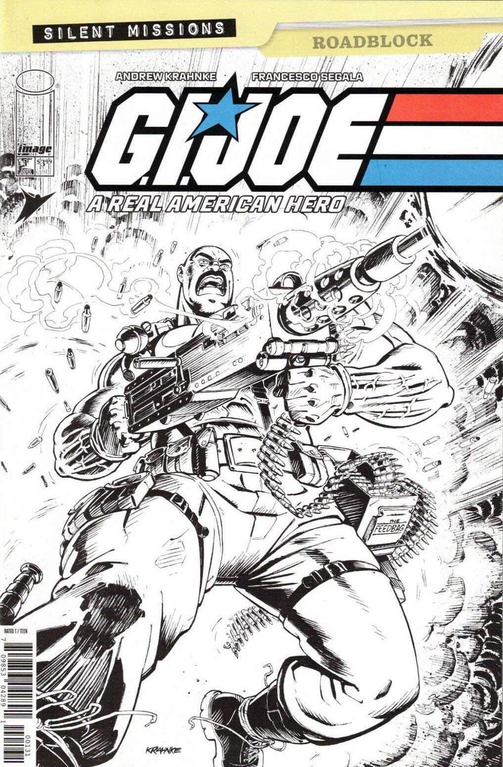 G.I. Joe: A Real American Hero-Roadblock #1C VF/NM; Image | 1:10 Variant B&W - w G.I. Joe: A Real American Hero-Roadblock #1C VF/NM; Image | 1:10 Variant B&W - w