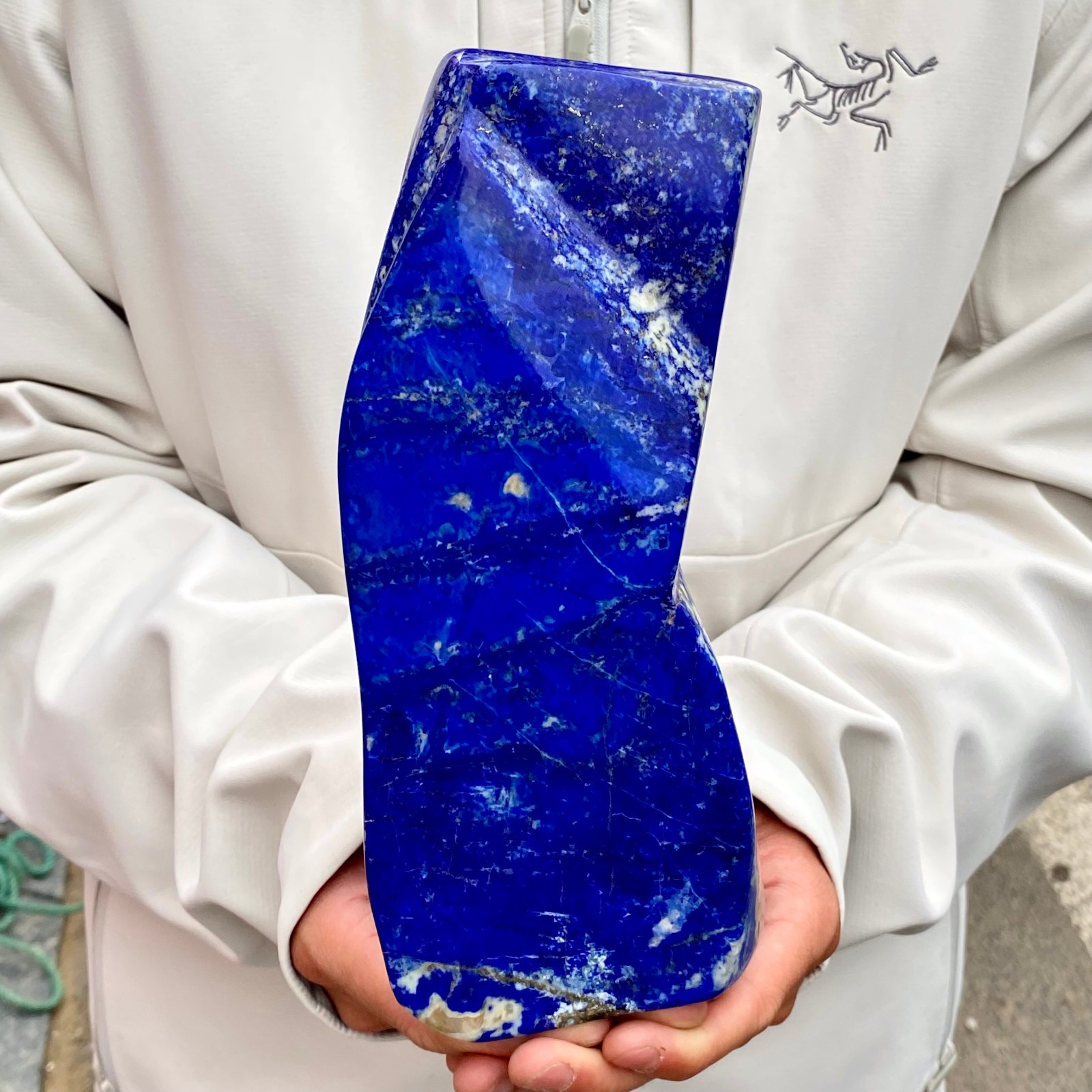 4.47LB TOP Natural Lapis Lazuli jasper quartz crystal Furnishing articles