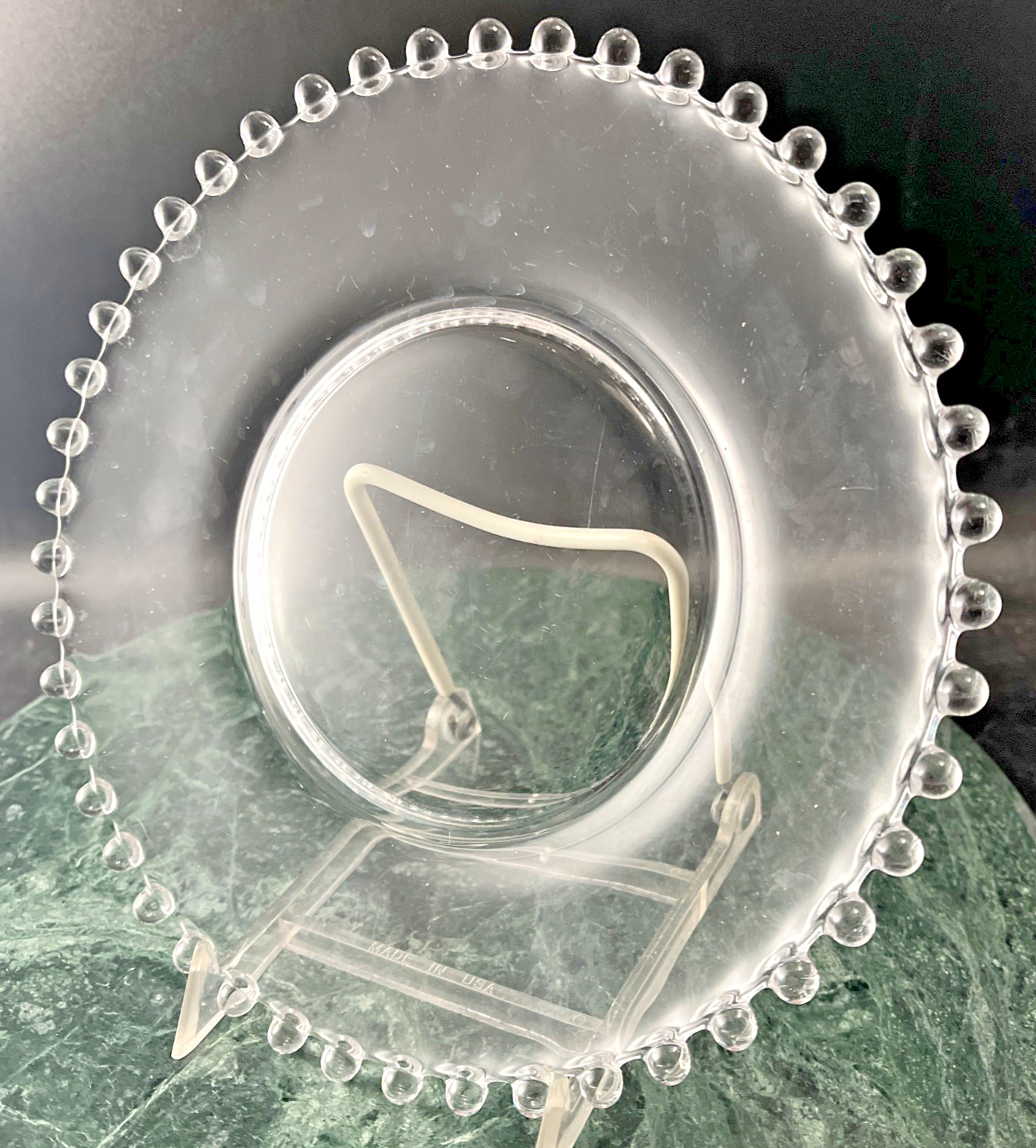 VTG Candlewick Imperial Glass Luncheon Plate 8-1/4\