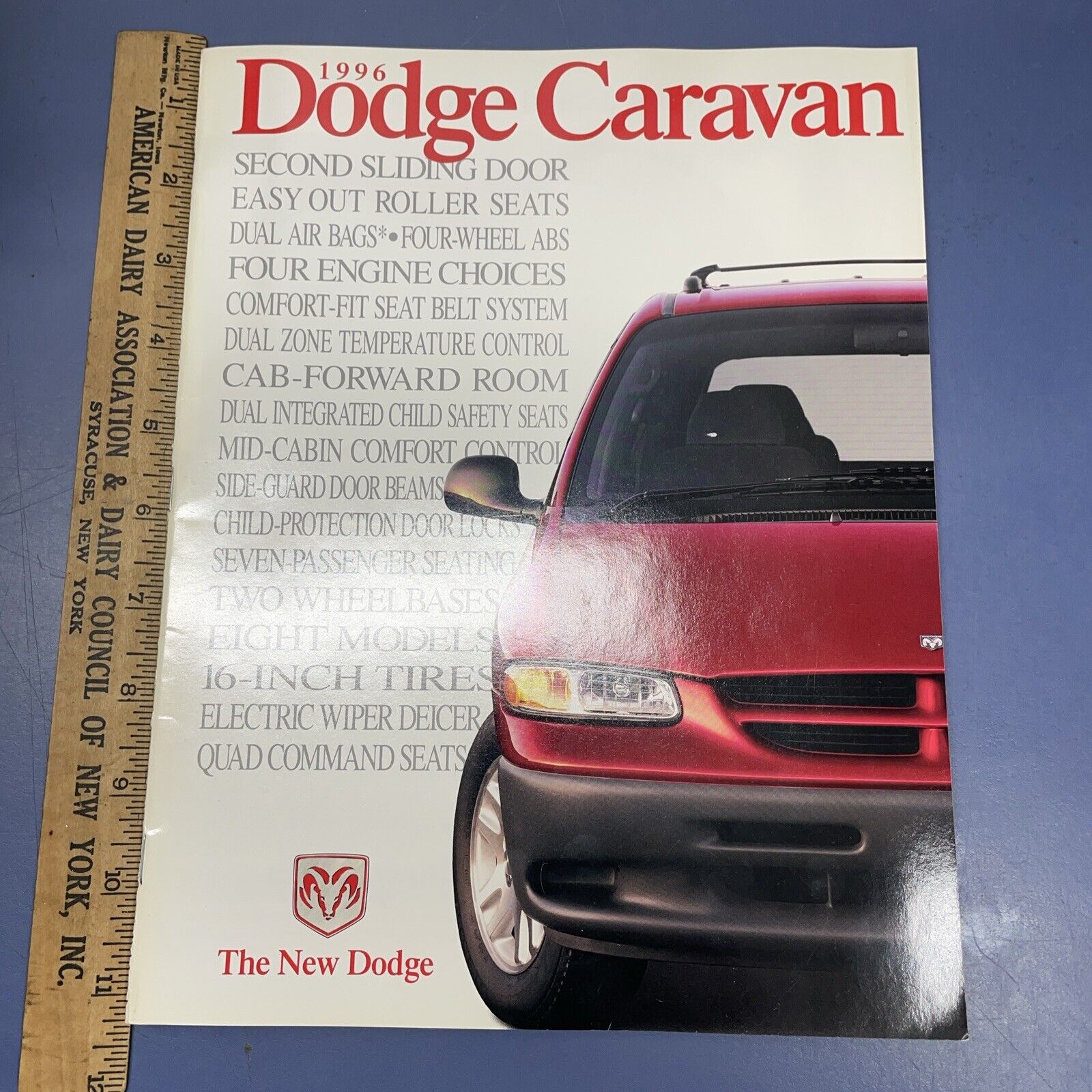 Vintage NOS 1996 Dodge Caravan dealership Brochure 26 Pgs