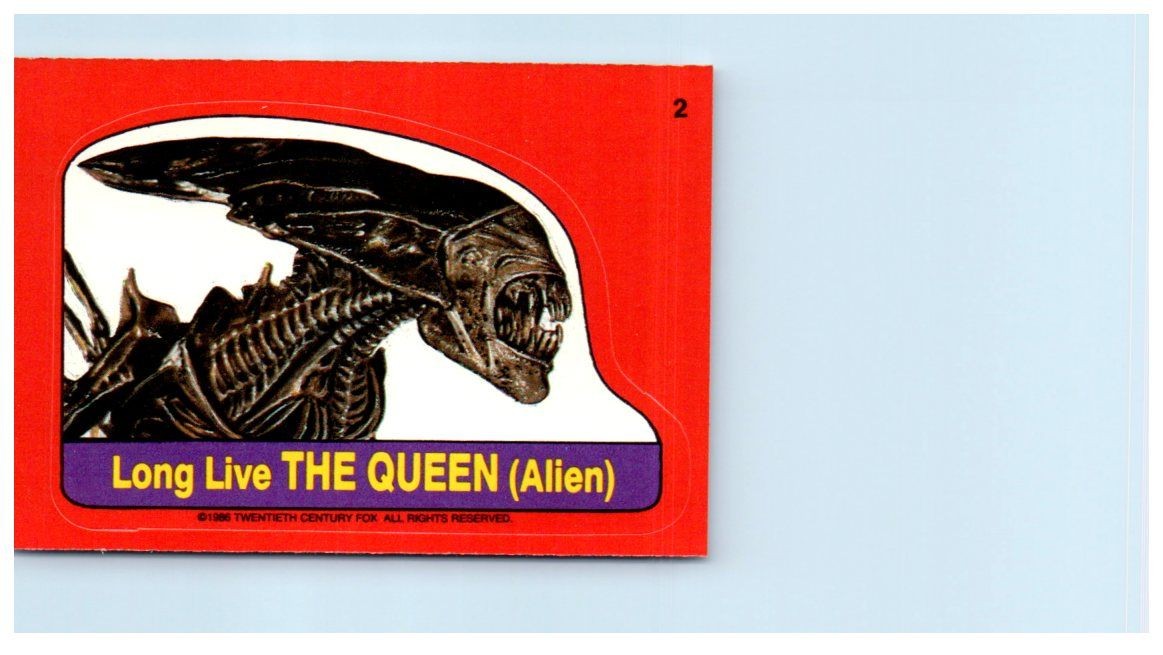 Alien The Queen Slimer Movie Sticker 1986 Non-Sport Trading Card Vintage Alien The Queen Slimer Movie Sticker 1986 Non-Sport Trading Card Vintage