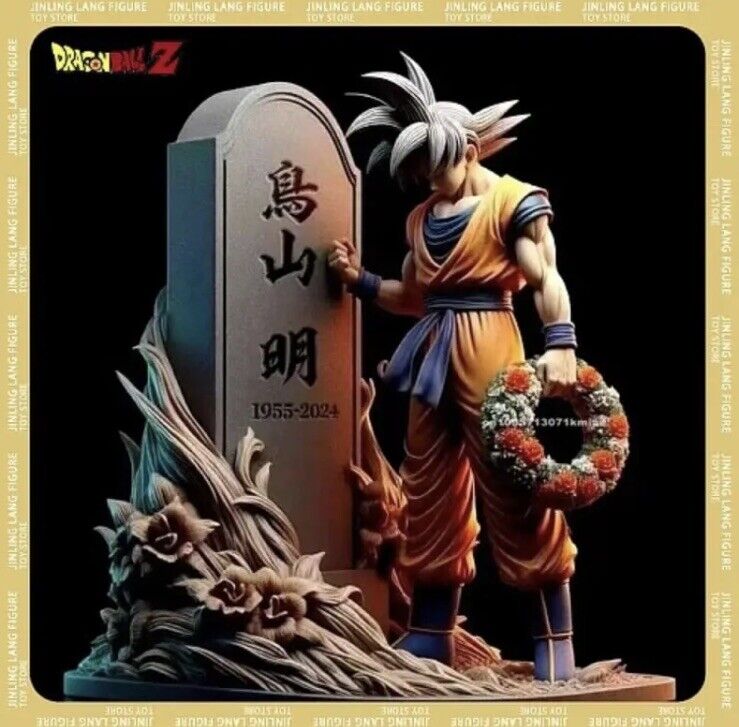DRAGON BALL Son Goku Tribute Tombstone Akira Toriyama Deco Figure Statue