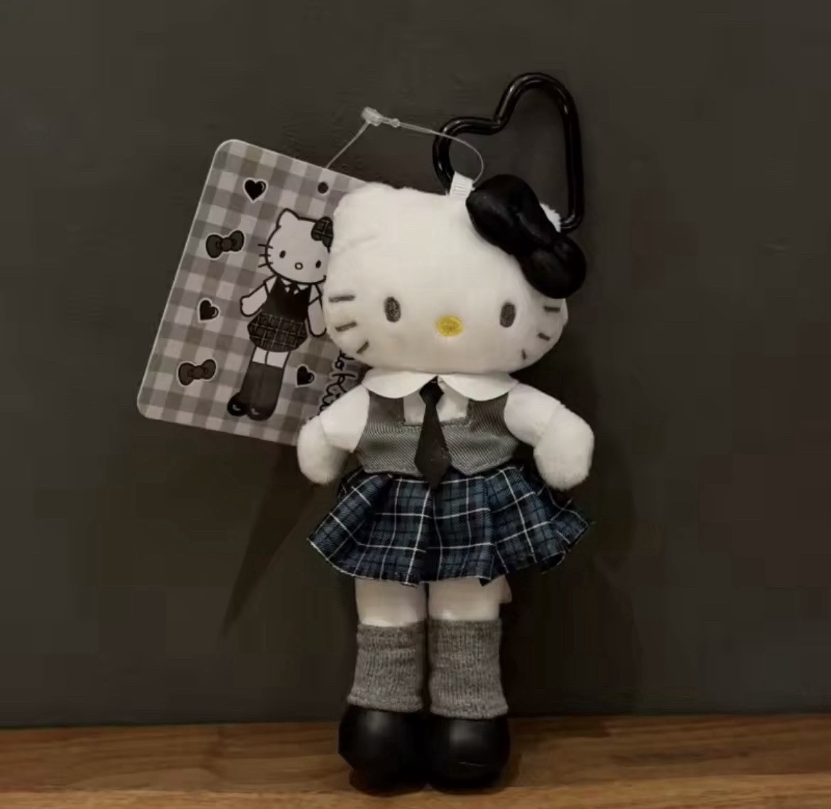 NEW Sanrio Hello Kitty Kawaii Blue Schoolgirl Long Legs y2k Doll Keychain Charm