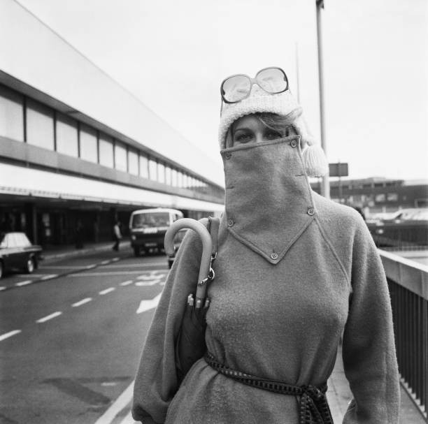 American actress singer dancer Ann Margret at an airport UK 24th S- Old Photo
