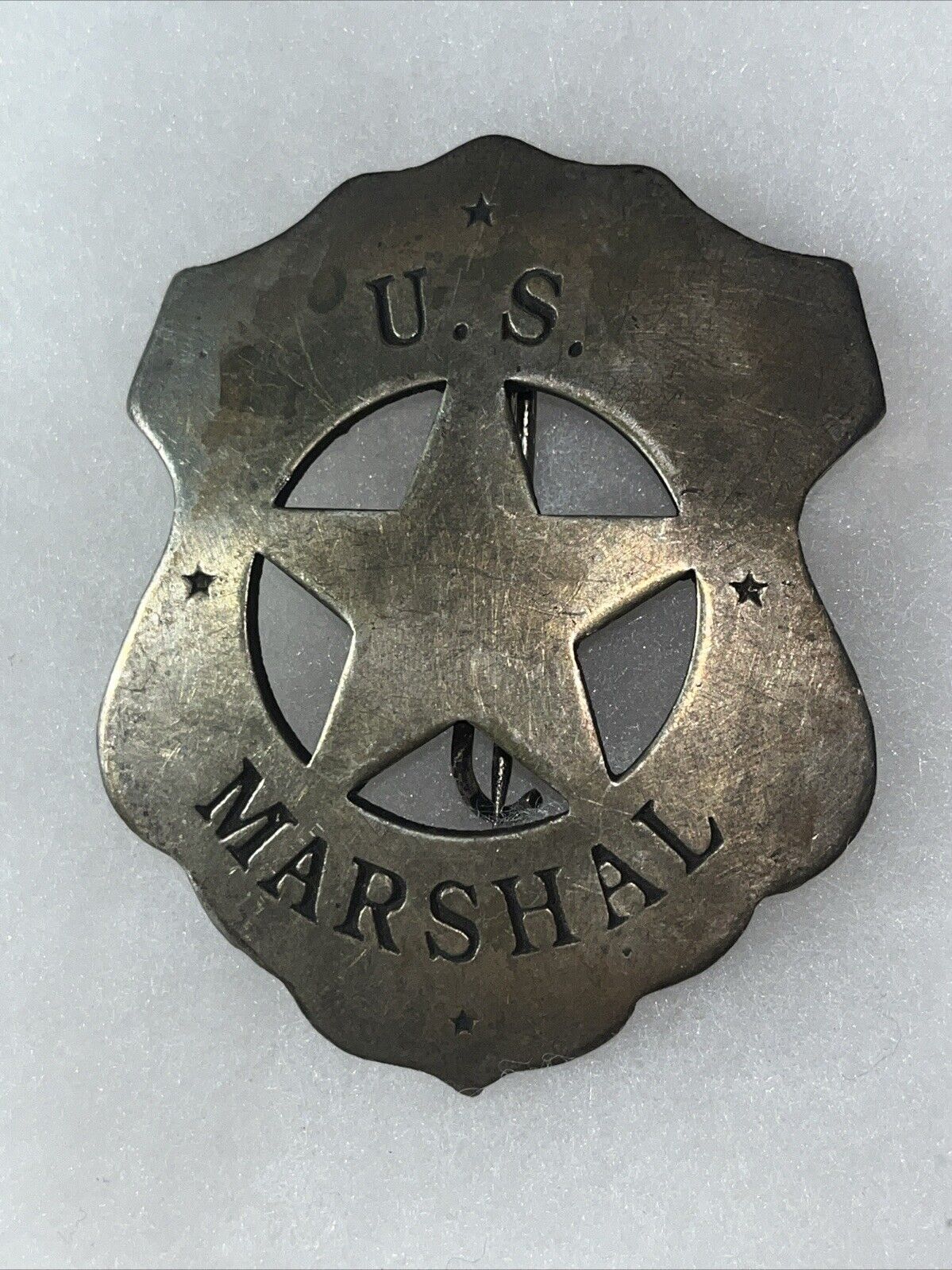 Vintage Antique Obsolete US Marshal  Shield Star Police Badge