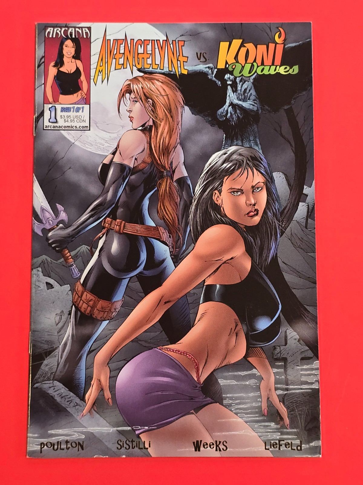 Avengelyne vs Koni Waves #1 2009 Arcana One-Shot Marat Mychaels Mark Poulton