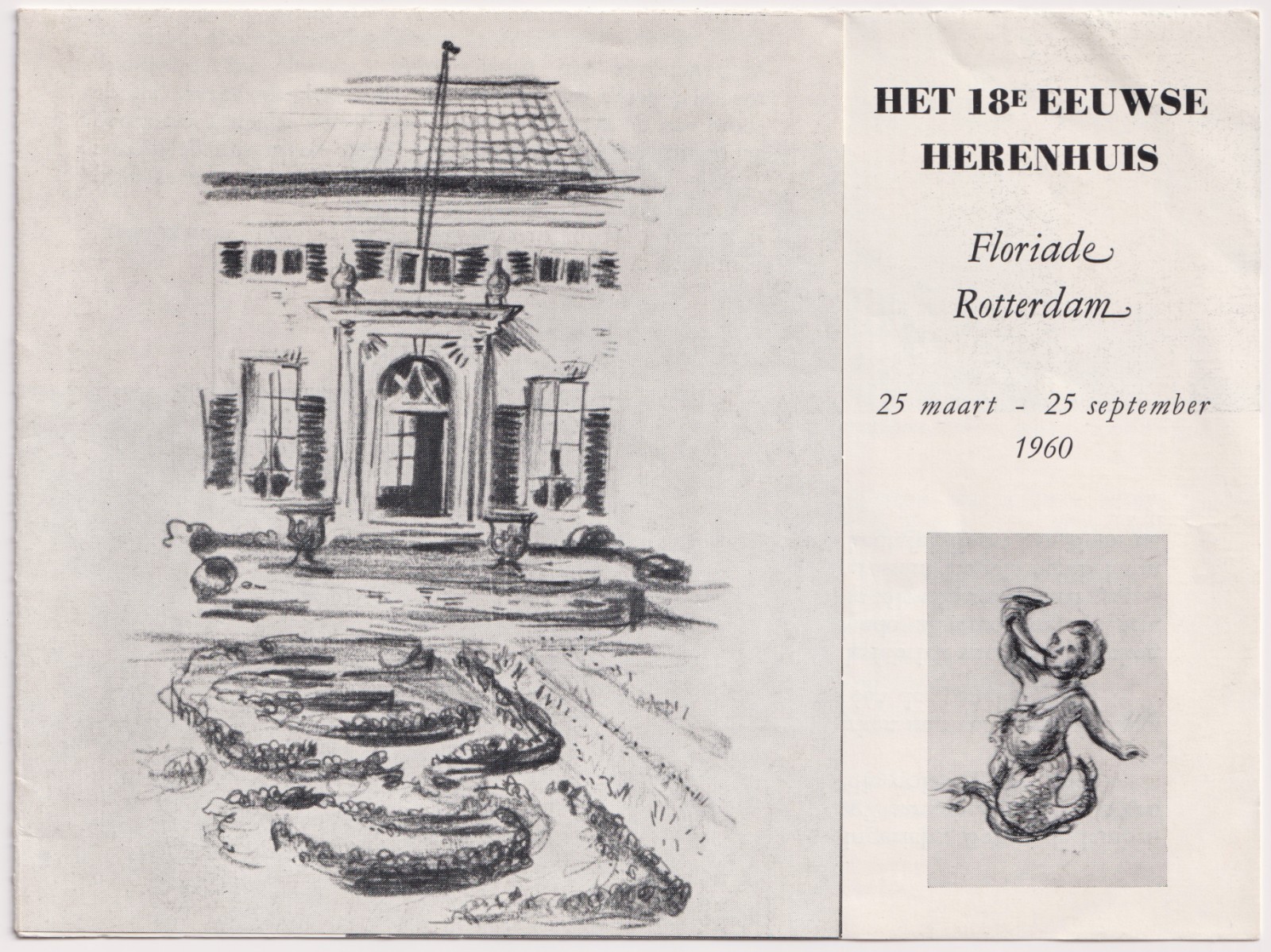 1960 Floriade Rotterdam 18th Century House Dutch Exhibition Souvenir Brochure