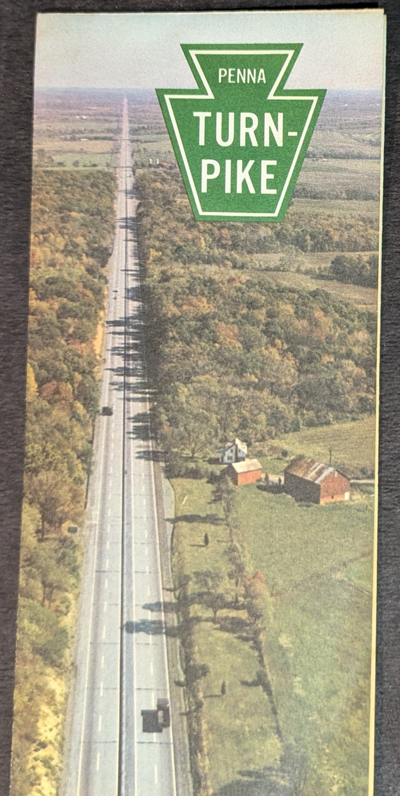 **VINTAGE 1969 PENNSYLVANIA TURNPIKE SYSTEM MAP BROCHURE**