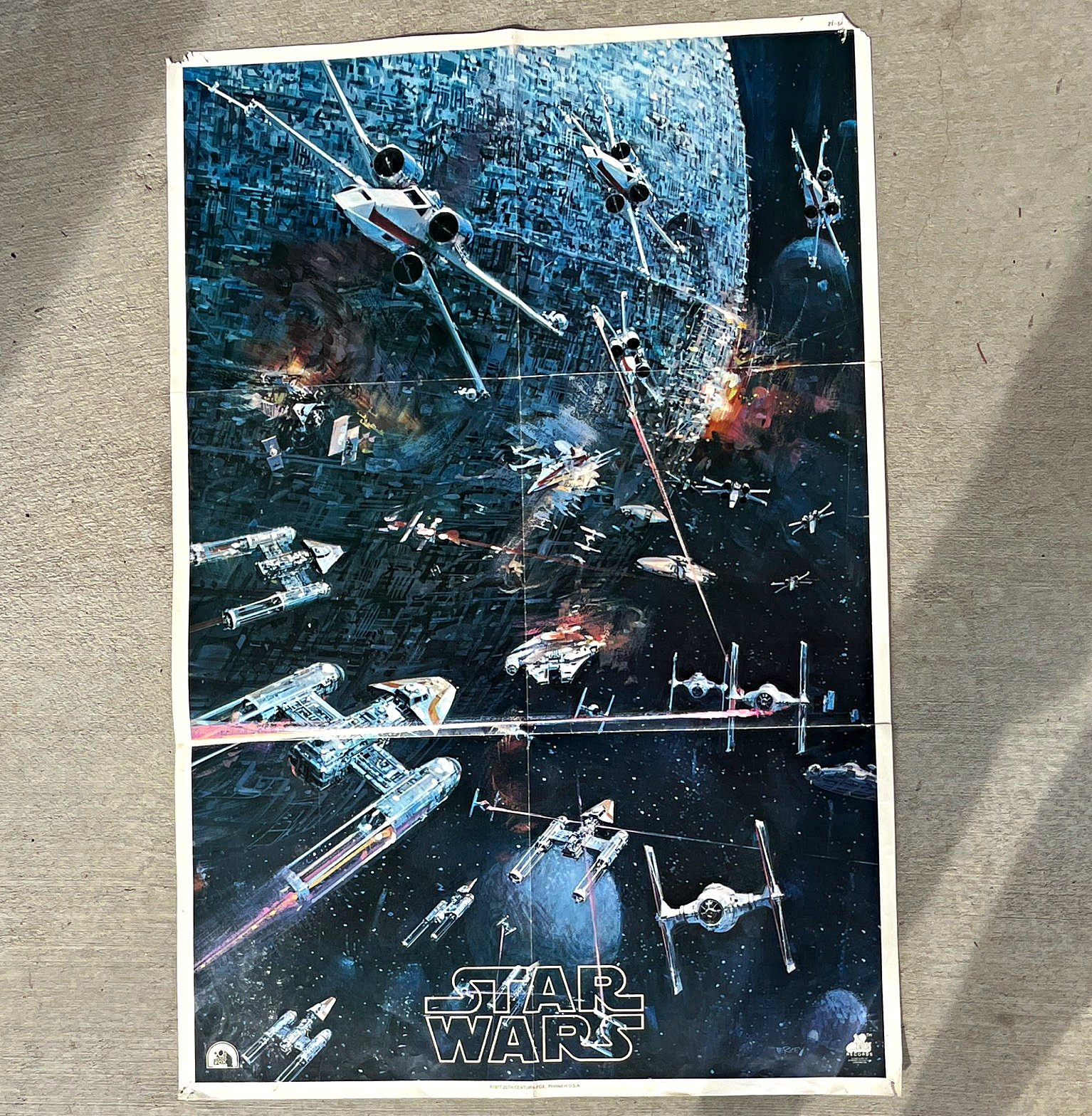 Rare Star Wars movie poster John Berkey 2t-541