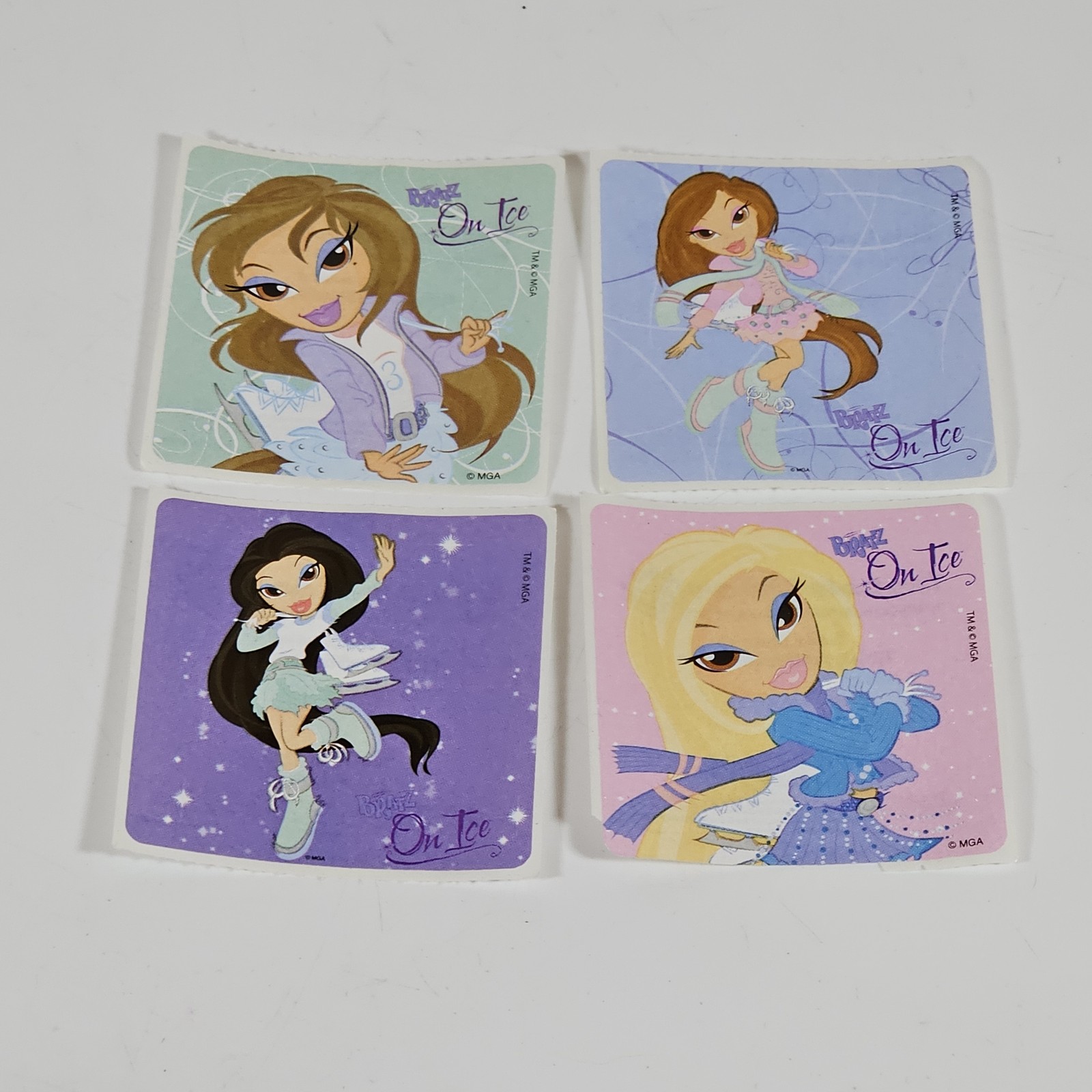 Vintage Bratz On Ice Kids Love Stickers SandyLion Sticker Lot of 4 MGA Vintage Bratz On Ice Kids Love Stickers SandyLion Sticker Lot of 4 MGA