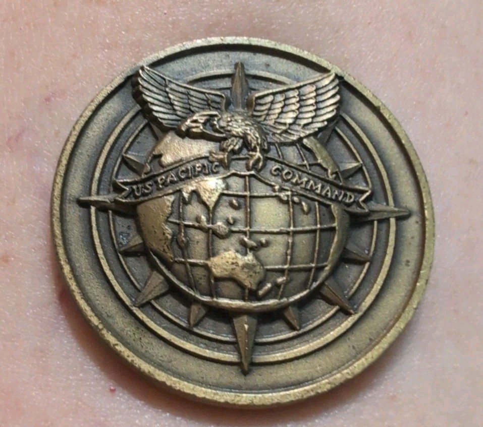 US Pacific Command Challenge Coin USPACOM Established 1 JAN 1947 Military Brass
