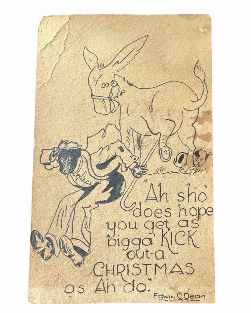 1930’s Comic Postcard Hand Drawn Illustration By Edwin C Dean