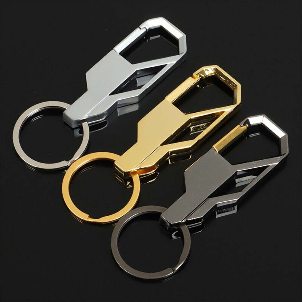 3Pcs Men\'s Creative Alloy Metal Keyfob Gift Car Keyring Keychain Key Chain Ring