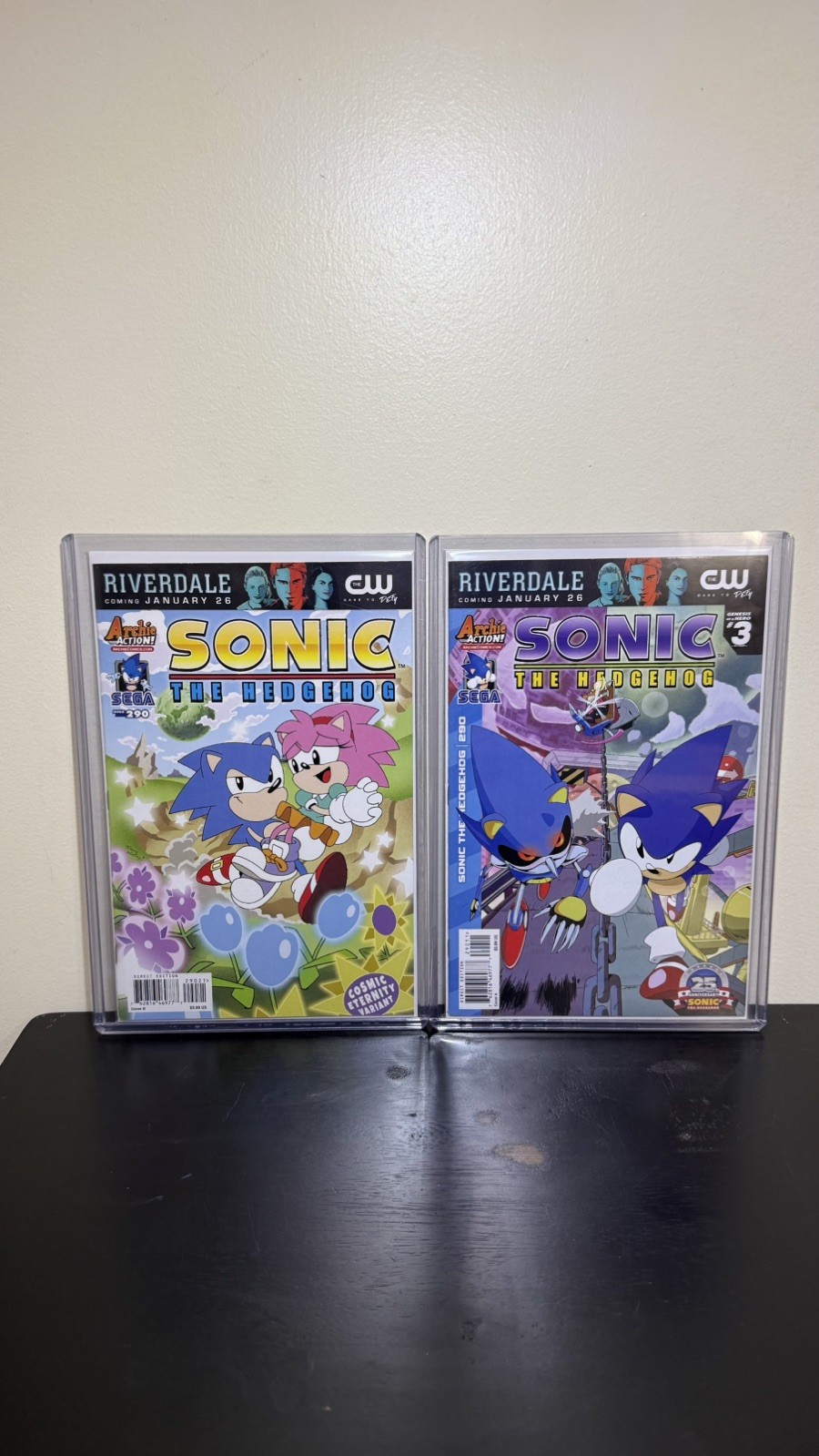 Sonic The Hedgehog #290 Comic Archie Genesis Of A Hero FINAL ISSUE COVER A/B