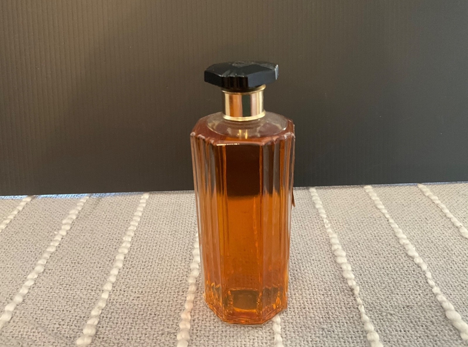 Vintage 1970's Arpege Eau de Lanvin Toilet Water Ribbed Bottle 4 oz No Box VGC