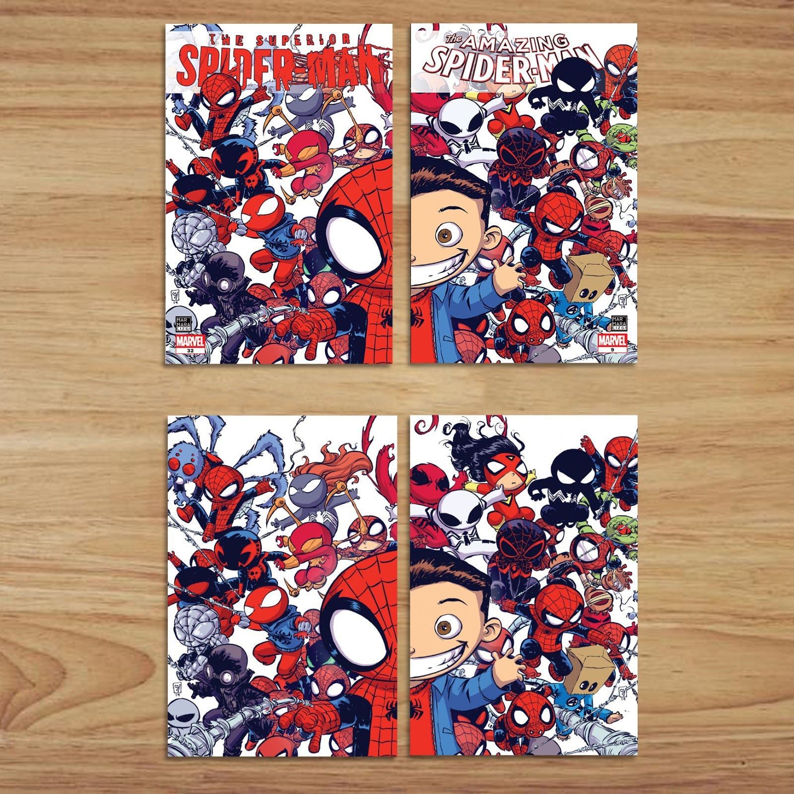 Superior 32 & Amazing Spider-Man 9 Skottie Young Connecting Variants Set Turkish