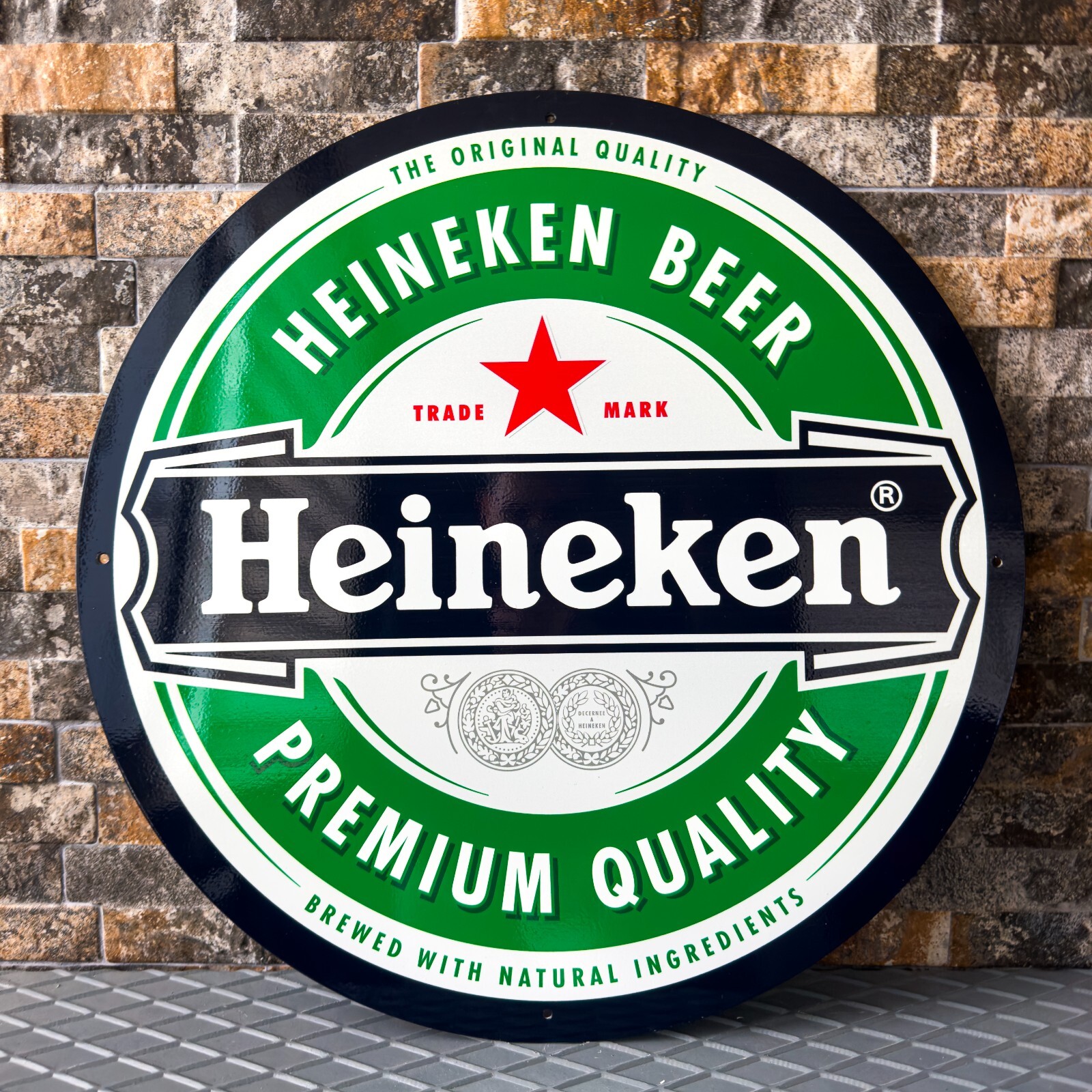 Vintage Heineken Beer  Premium Quality  Heavy Metal Sign - \
