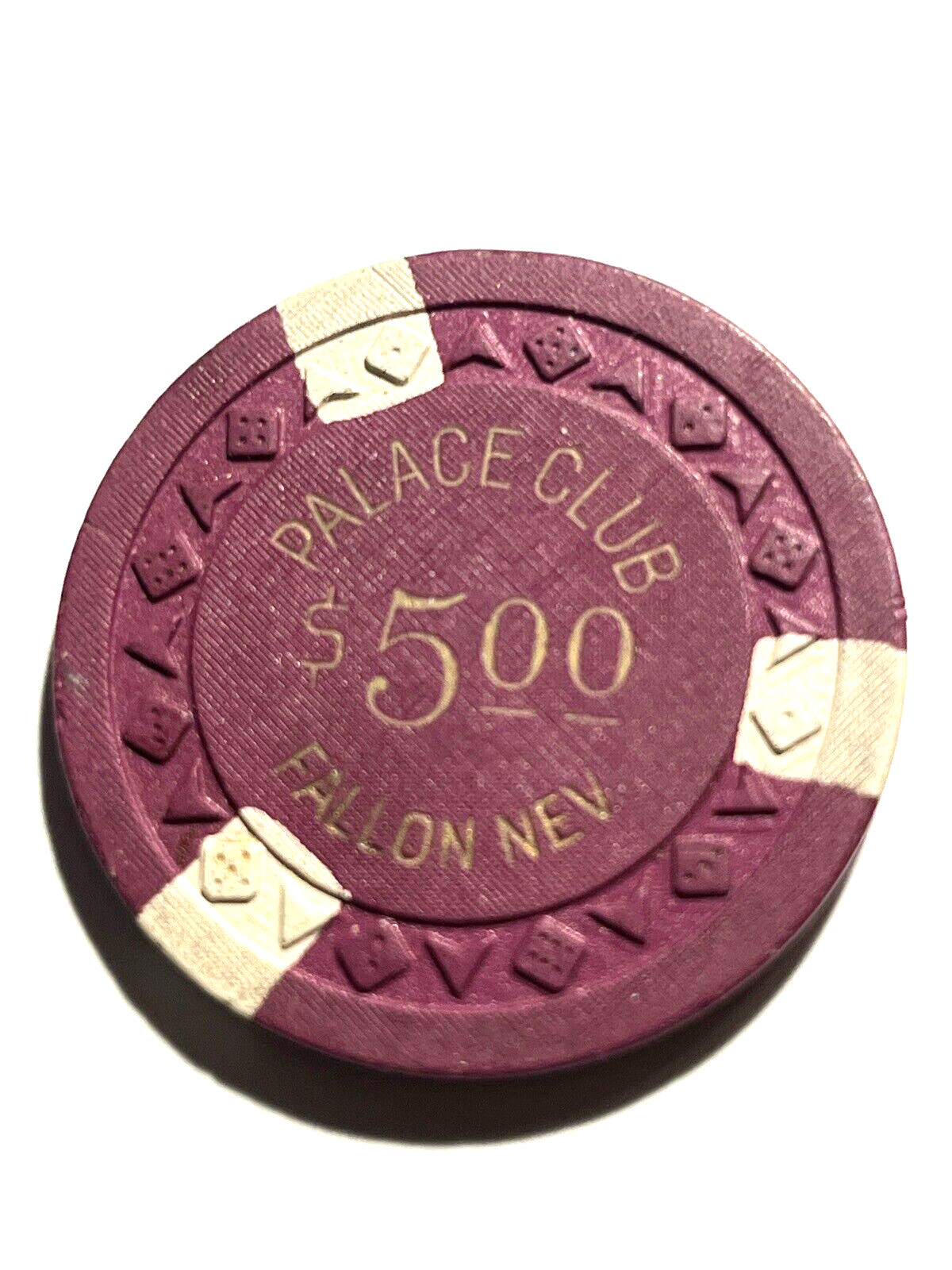 -VINTAGE NEVADA-**PALACE CLUB**$5 Chip  Fallon Nevada.