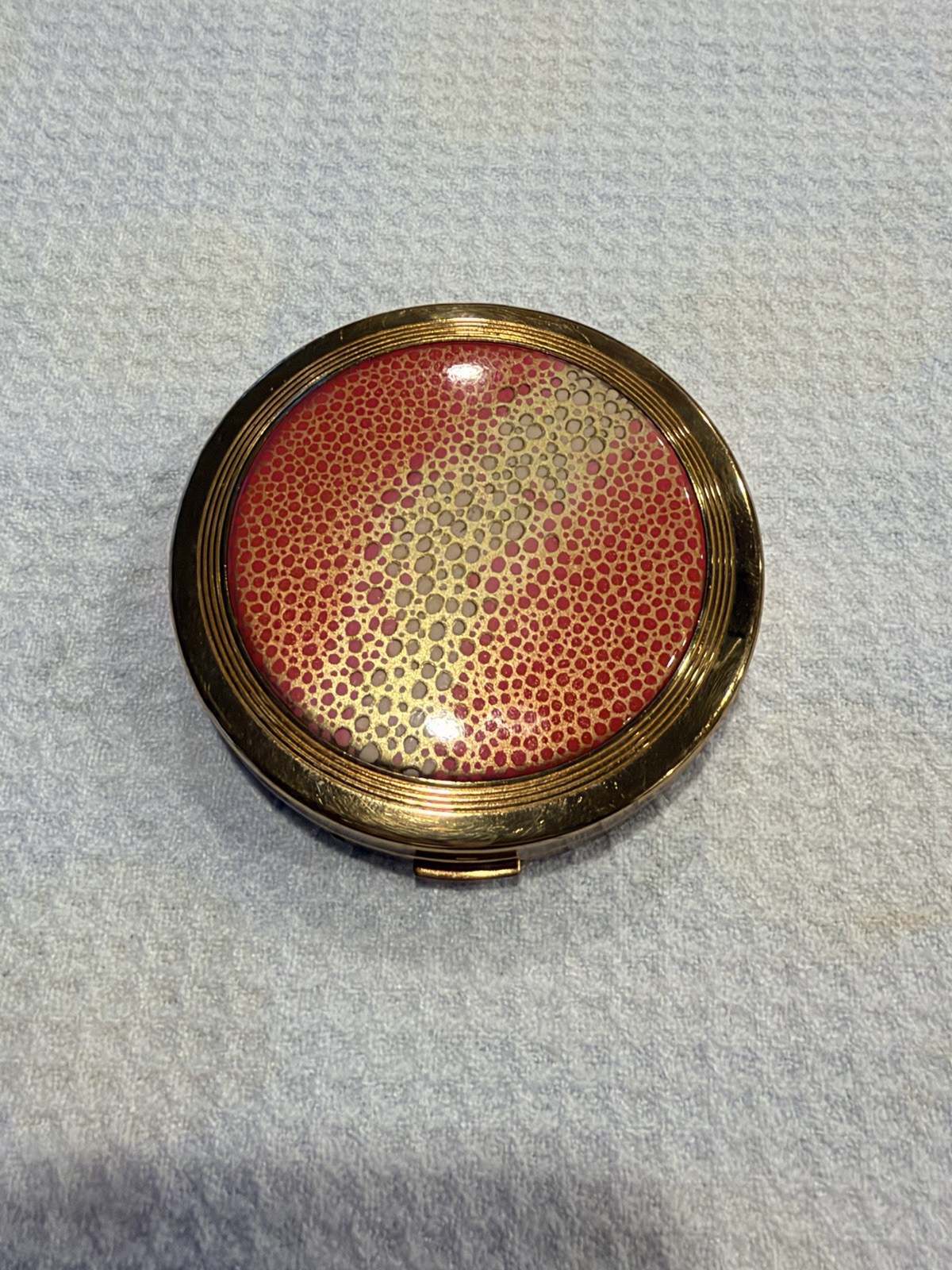 Vintage COTY Art Deco Small Compact / 2002 New York