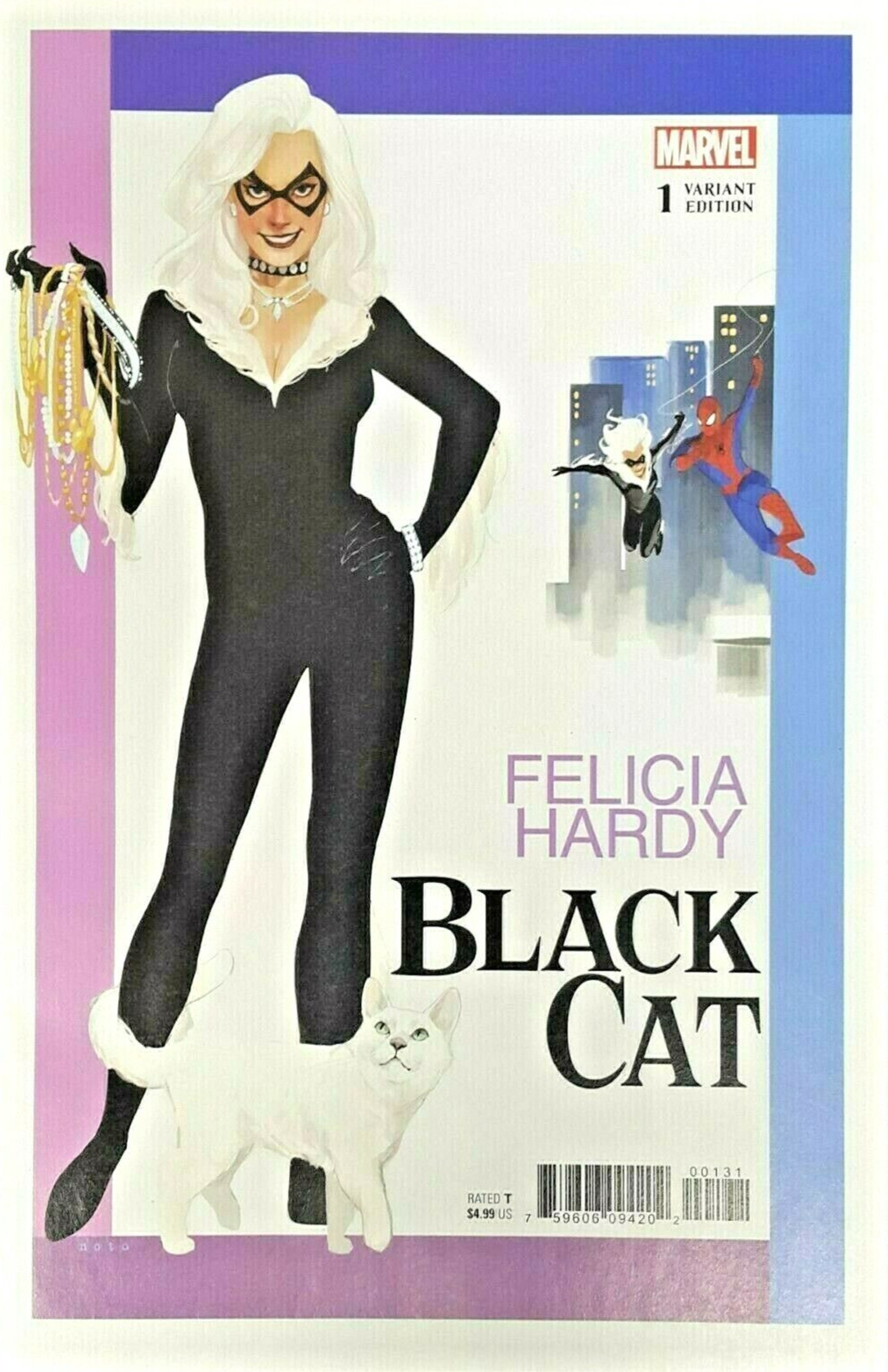 Black Cat #1 Phil Noto 1:50 Incentive Variant Cover Marvel Comics August 2019