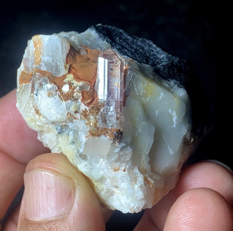 400 Carats Beautiful Light Pink  katlang Topaz Specimen from  pakistan