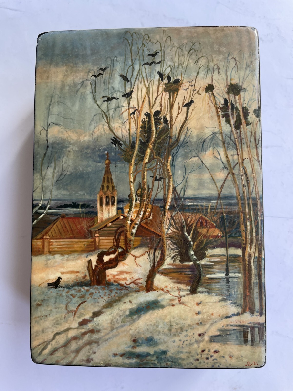 ❗🔥Fedoskino 1970s Russian Lacquer Box 