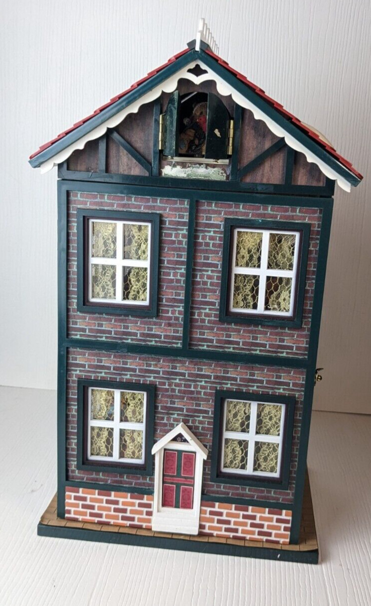 Vintage Studio Nova Wind Up Animated Musical Christmas House NOT working flawed Vintage Studio Nova Wind Up Animated Musical Christmas House NOT working flawed