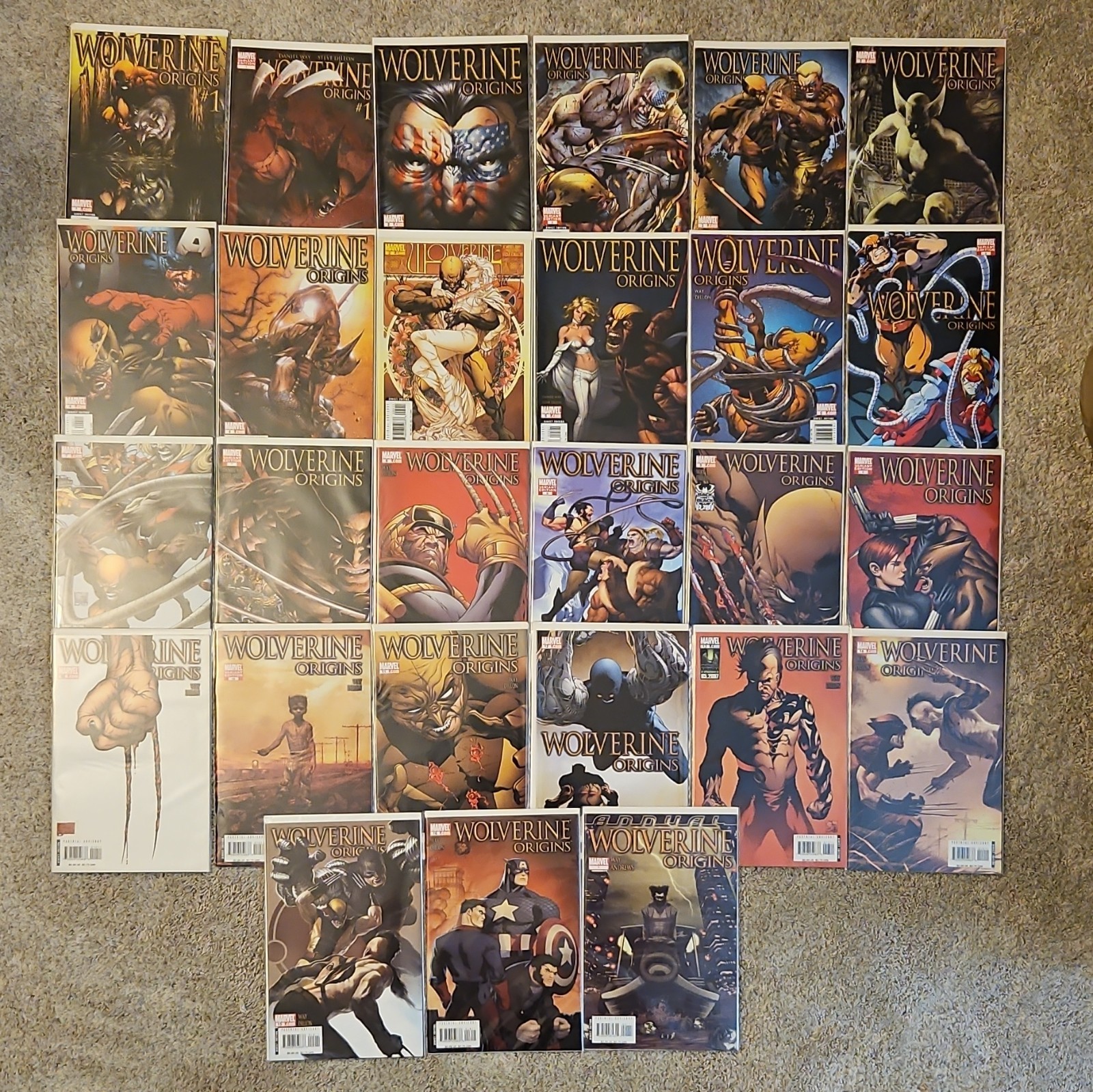 Wolverine: Origins Marvel Comics #1-16 + #1-10 Variants + Ann VF/NM Lot 2006