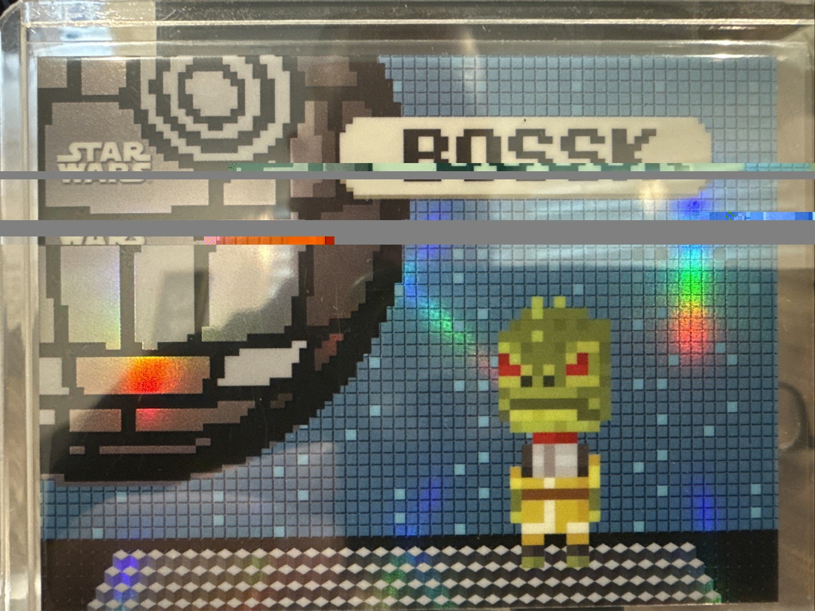 2026 Topps Chrome Star Wars Bossk Bonus Stage BO-BOSS Pixel Art Insert Case Hit