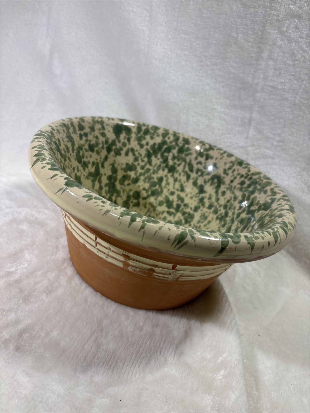 Antique Italian Tuscany Terra-Cotta Limmo Folk Splatter/Spongeware 9.5” Bowl Antique Italian Tuscany Terra-Cotta Limmo Folk Splatter/Spongeware 9.5” Bowl