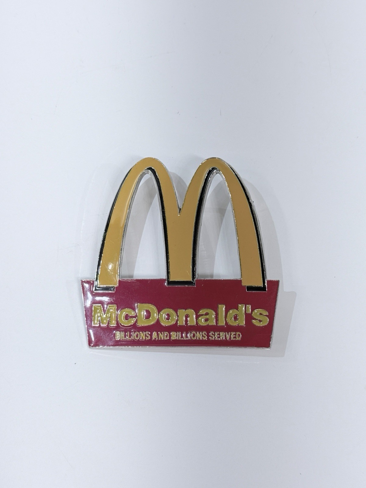 1970\'s, McDonald\'s Red Yellow Belt Buckle ARCHES Logo GTO