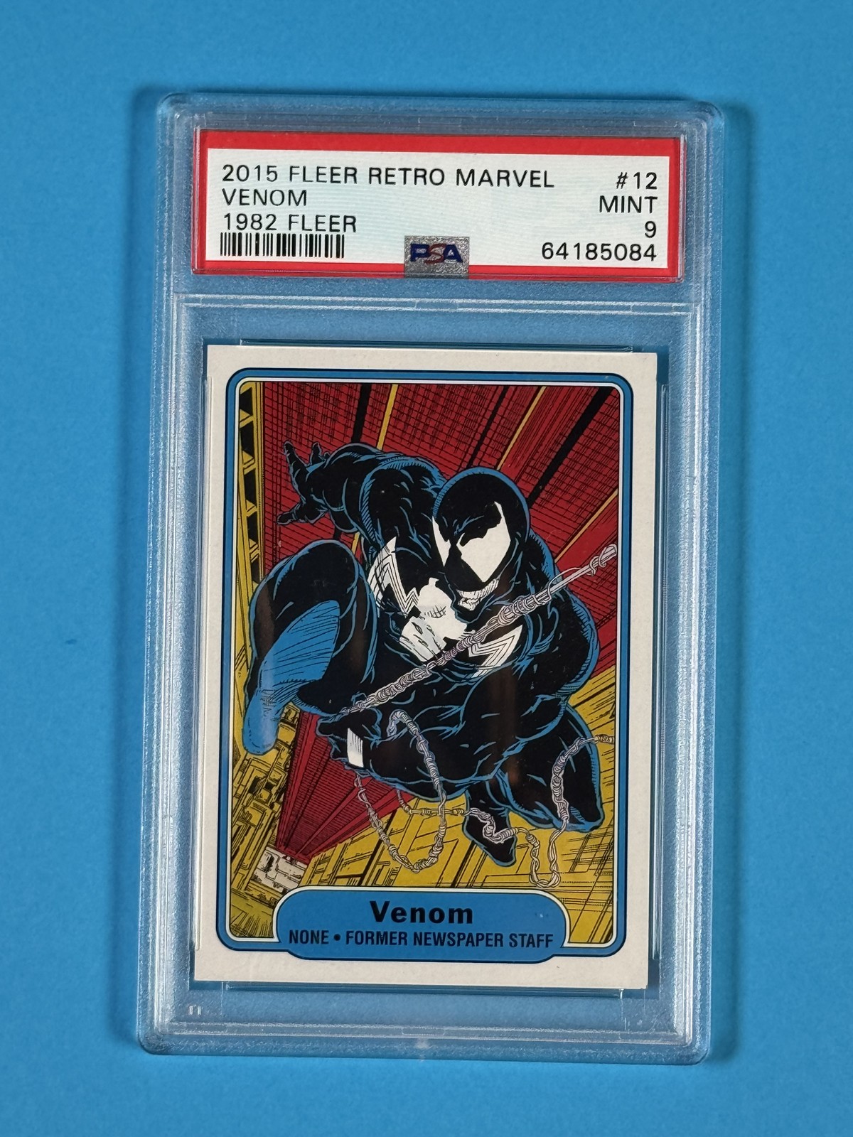 2015 Fleer Retro Marvel 1982 Fleer Design #12 Venom PSA 9 MINT Cert 64185084