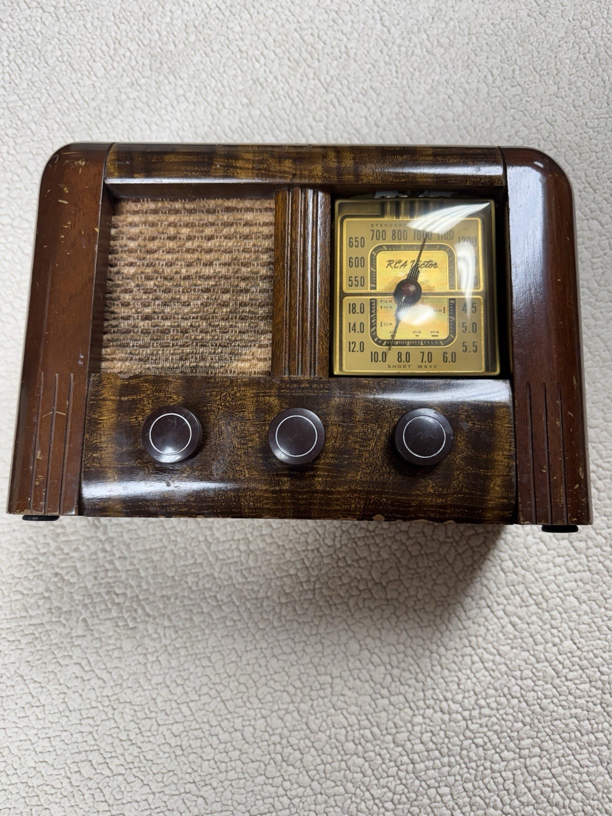 Vintage 30's RCA Victor Broadcast Shortwave Radio Model Q21 /AS IS/LIGHTS UP