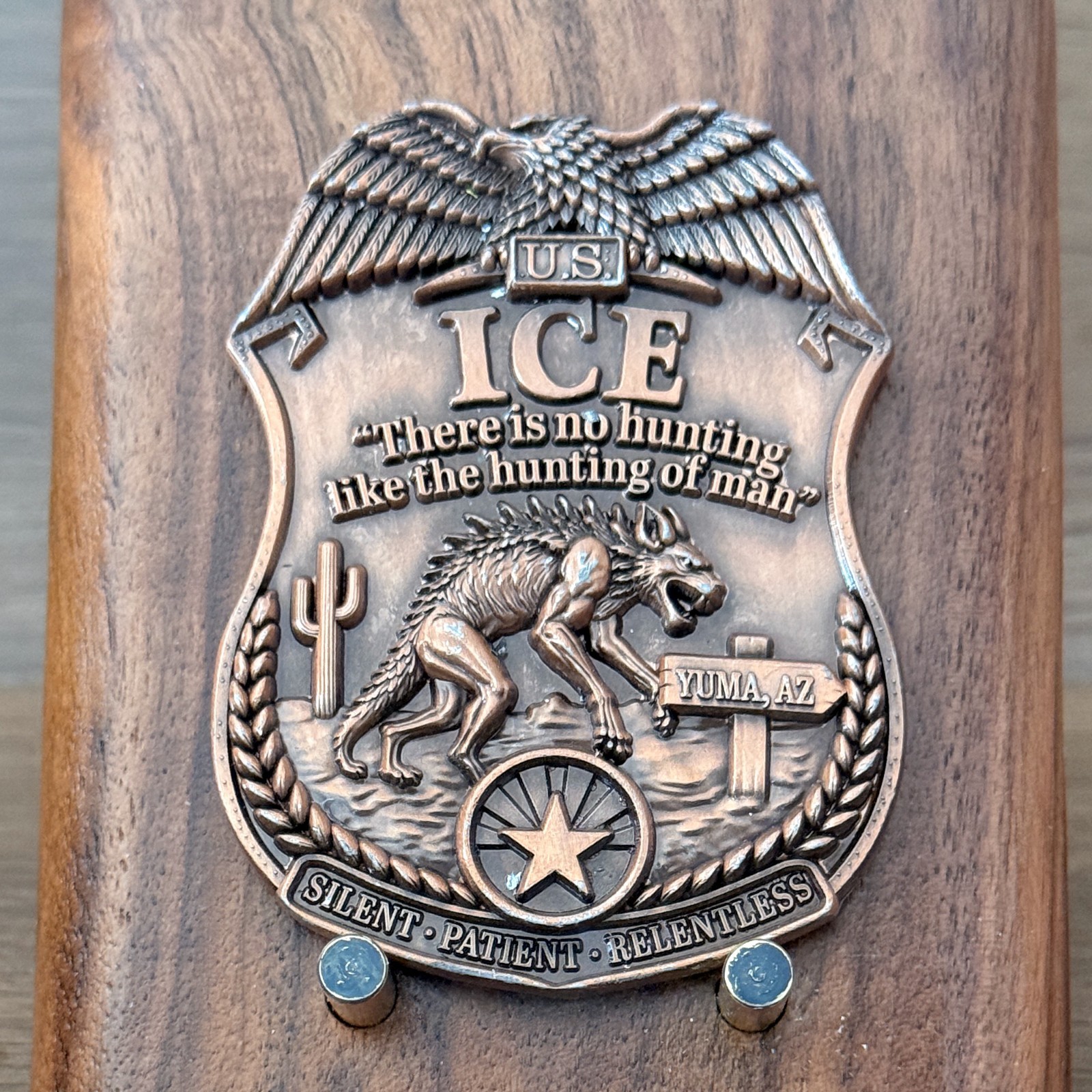 ICE ERO Yuma Arizona Badge Style Challenge Coin  M#21