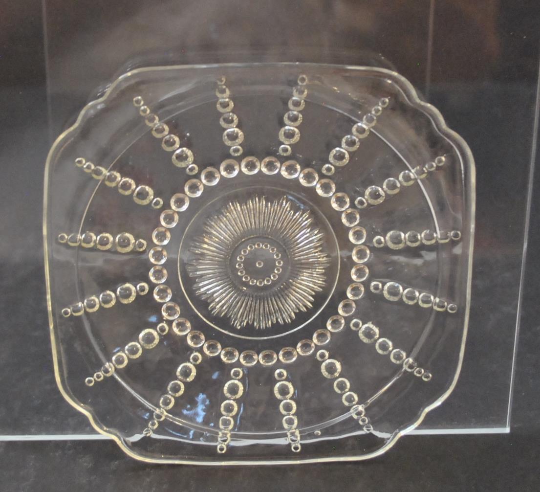 Vintage Federal Glass Columbia Clear Bread Butter Plate c1938-1942 6