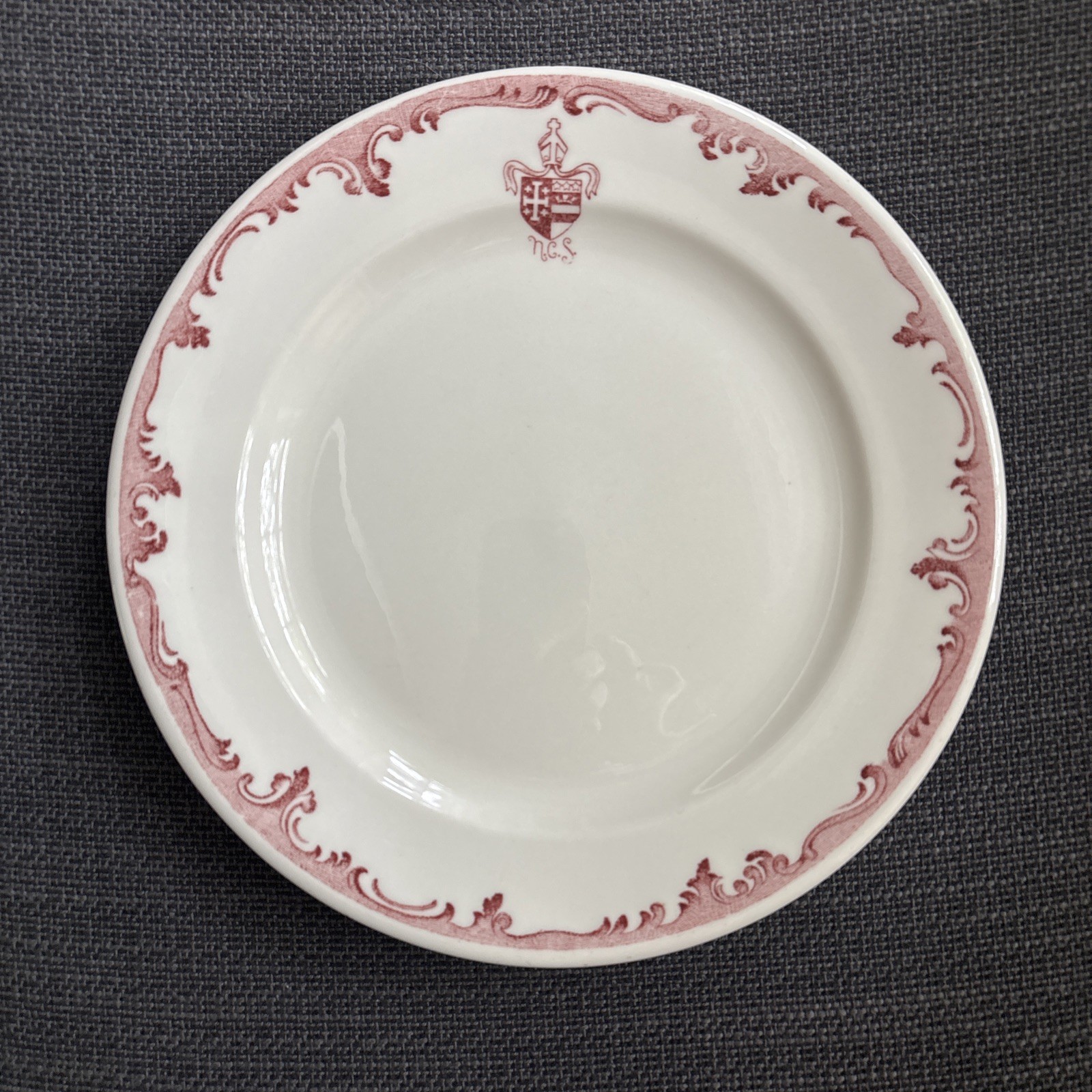 1950s National Cathedral School Washington DC 9” dining hall plate