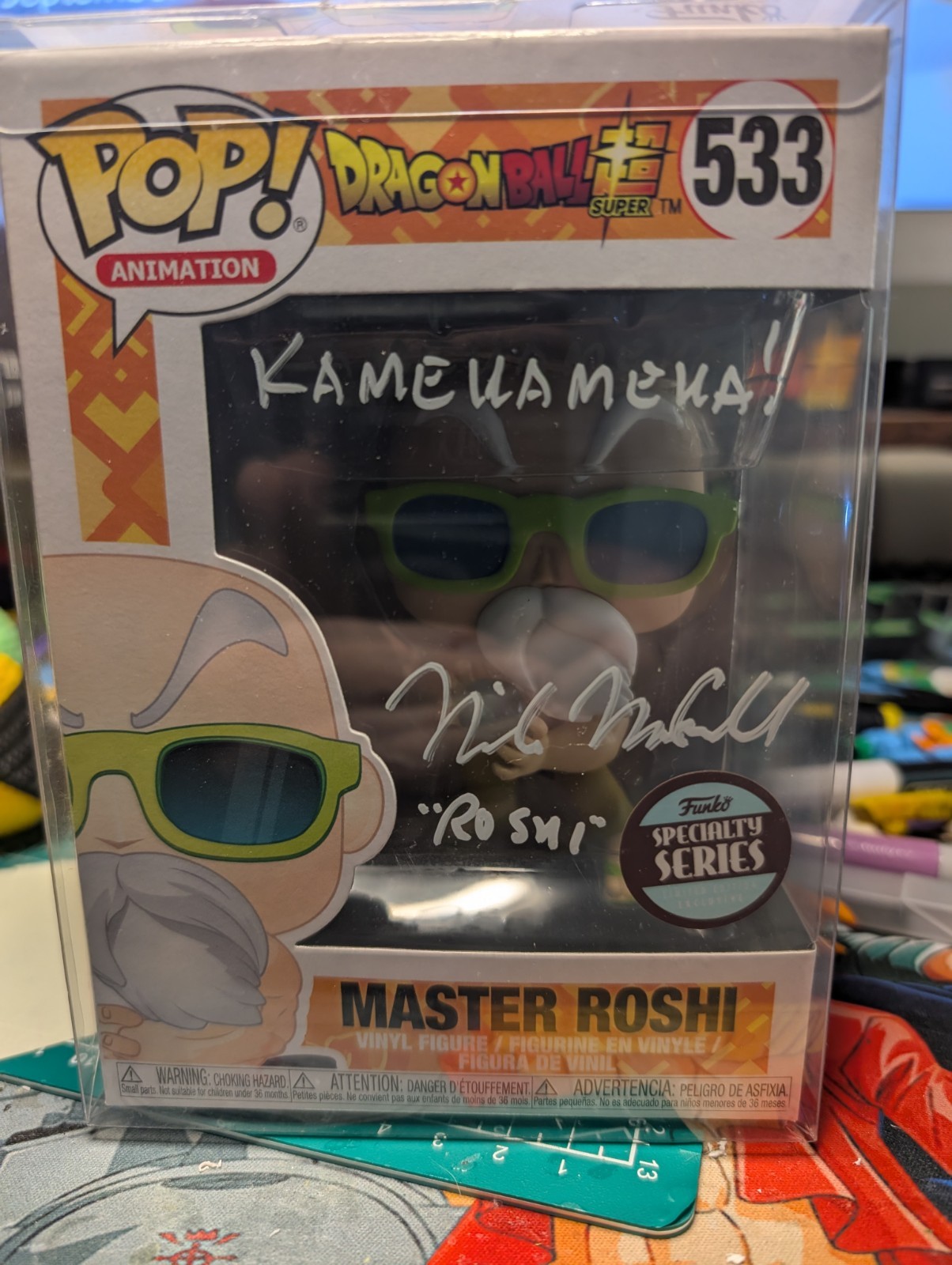 Mike McFarland Signed Dragon Ball Z Master Roshi \