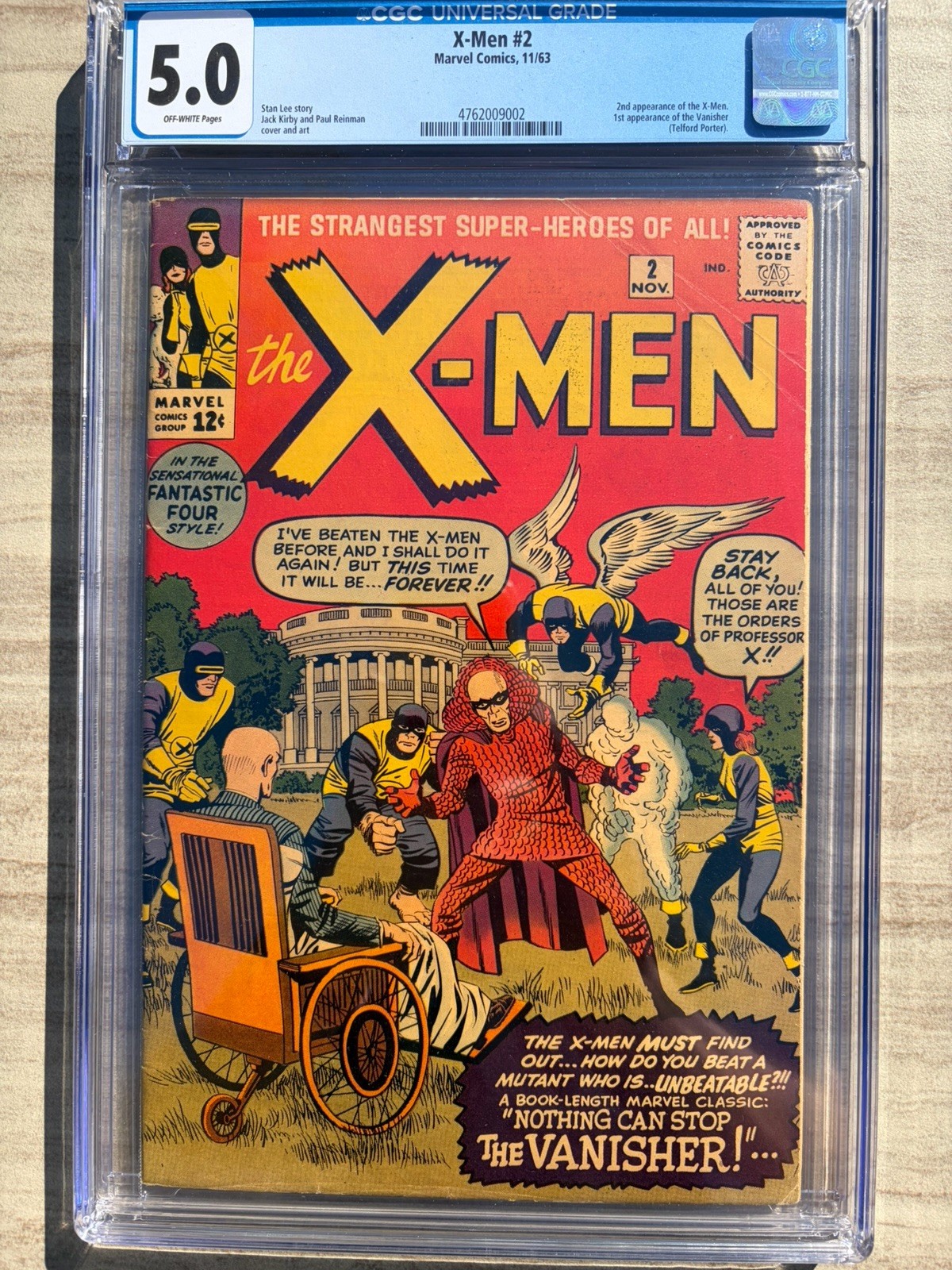 X-Men 2 1963 Marvel Comics CGC VG/F 5.0 2nd App X-Men 1st App Vanisher
