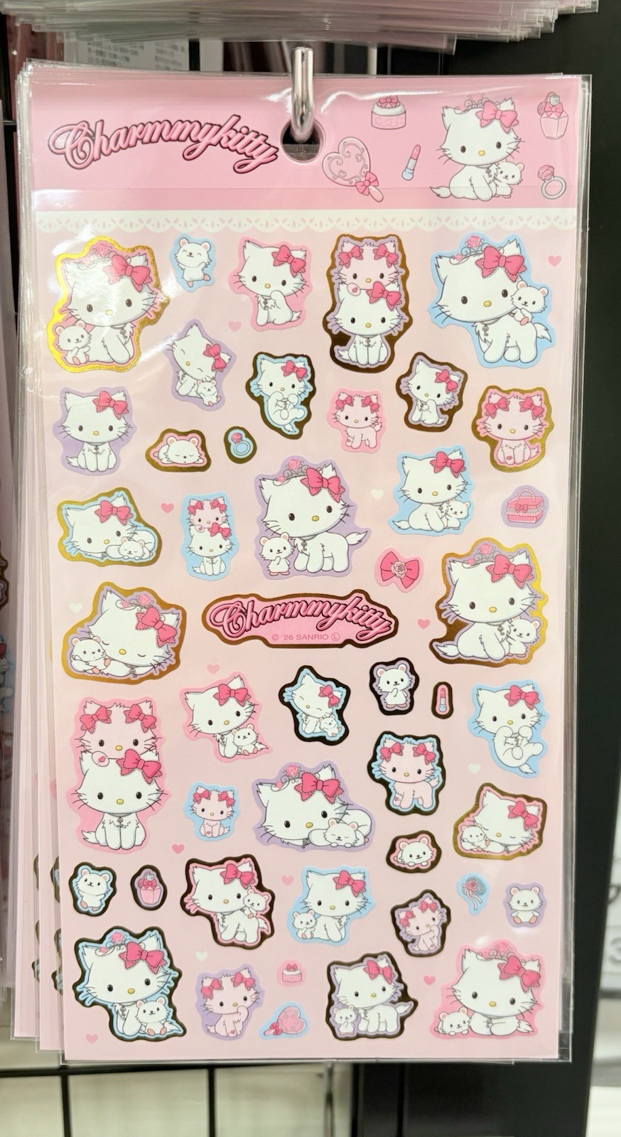 Sanrio Characters Charmmy Kitty Sticker Sheet Japan Exclusive NEW